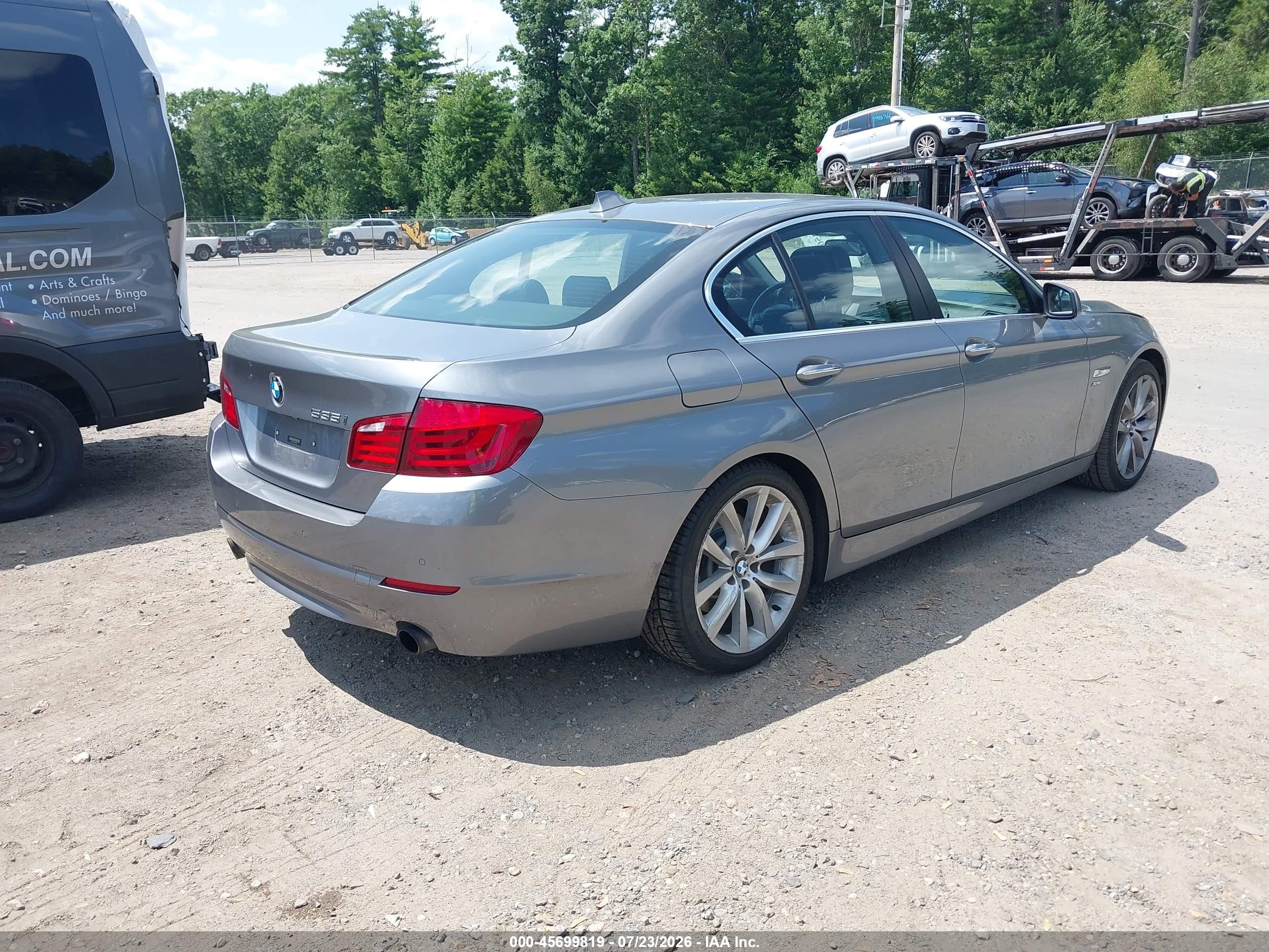 2012 Bmw 535i Xdrive Gray vin: WBAFU7C56CDU60952