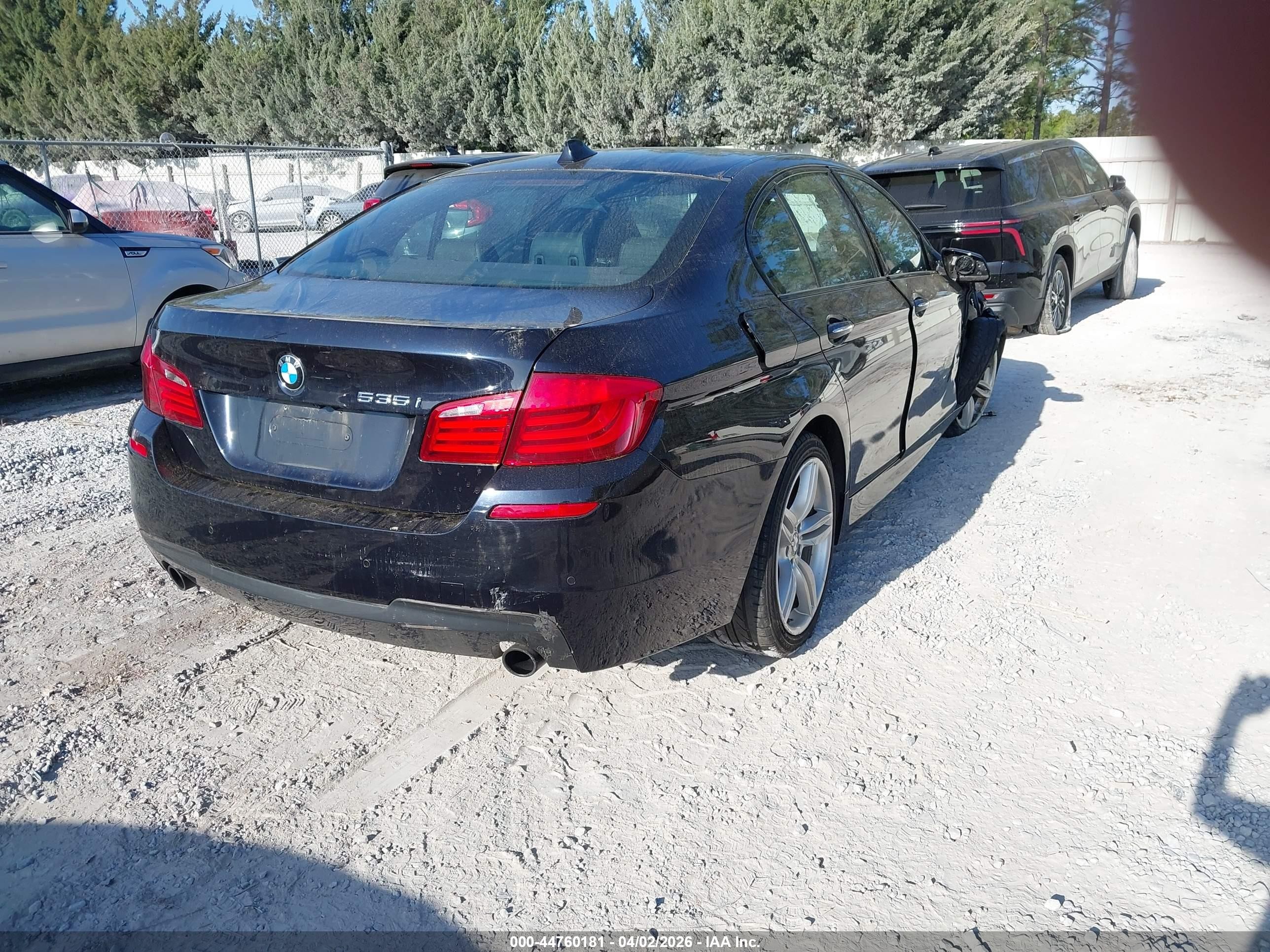 2012 Bmw 535i Xdrive Black vin: WBAFU7C56CDU65164