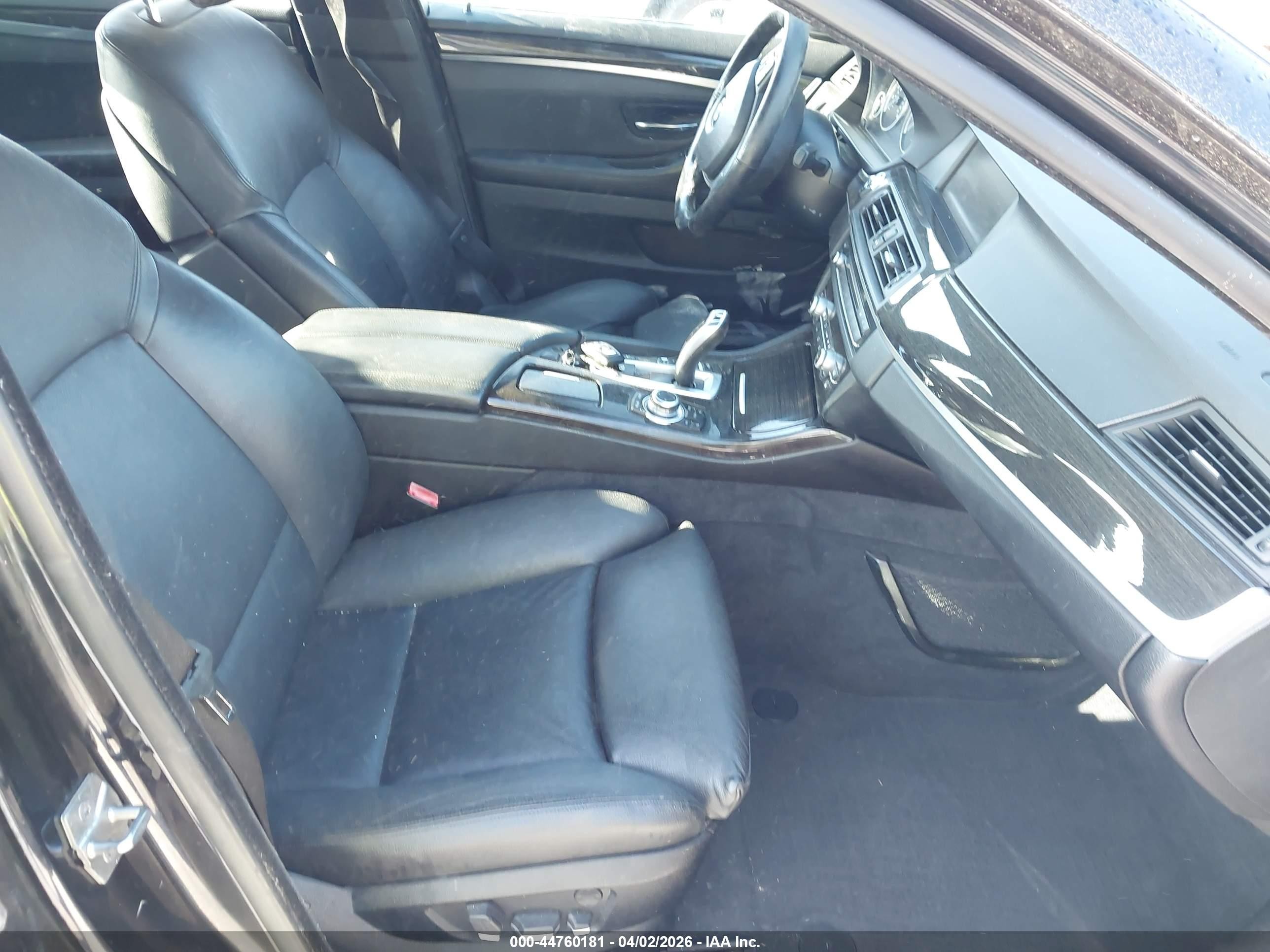 2012 Bmw 535i Xdrive Black vin: WBAFU7C56CDU65164