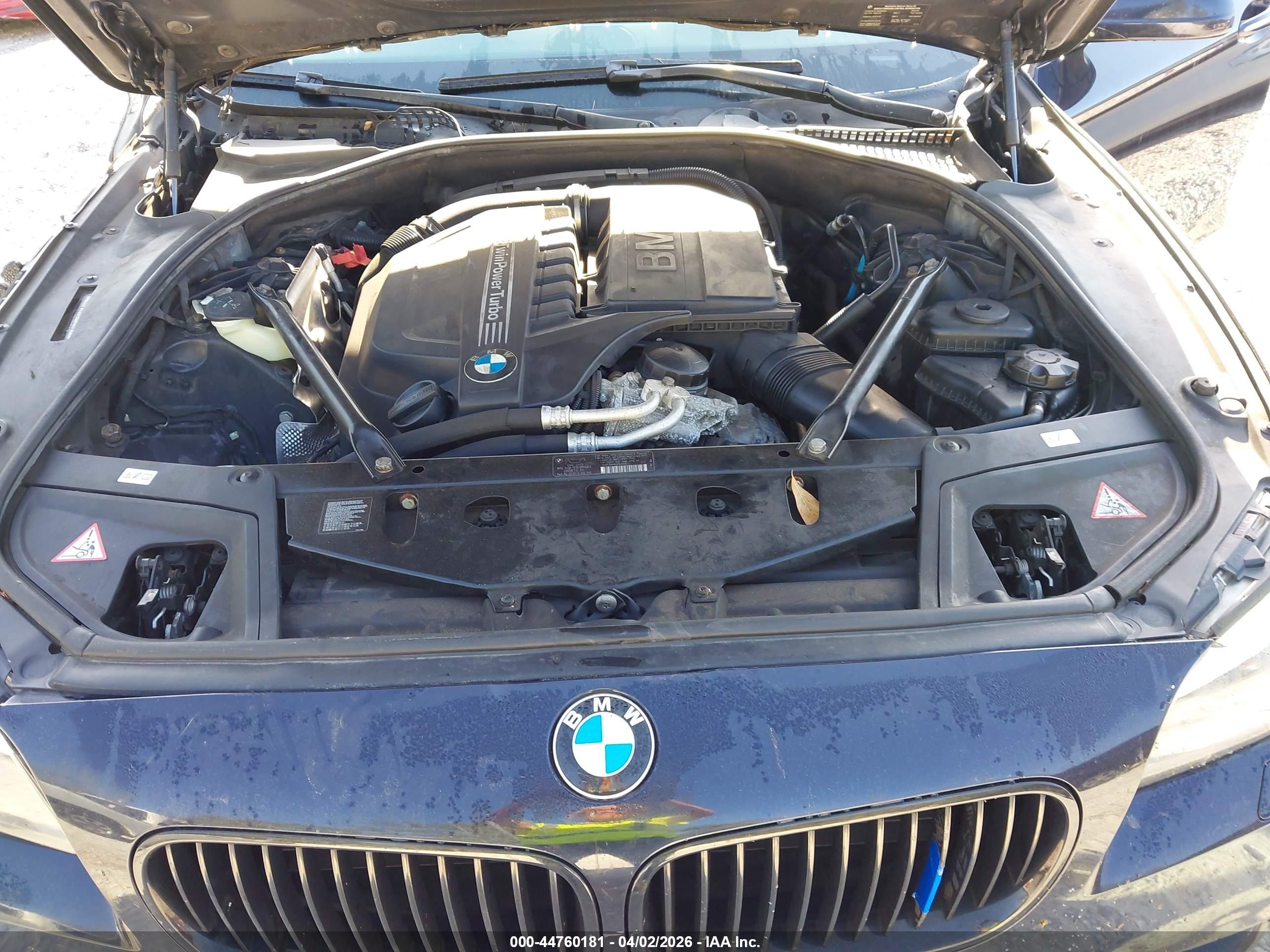 2012 Bmw 535i Xdrive Black vin: WBAFU7C56CDU65164