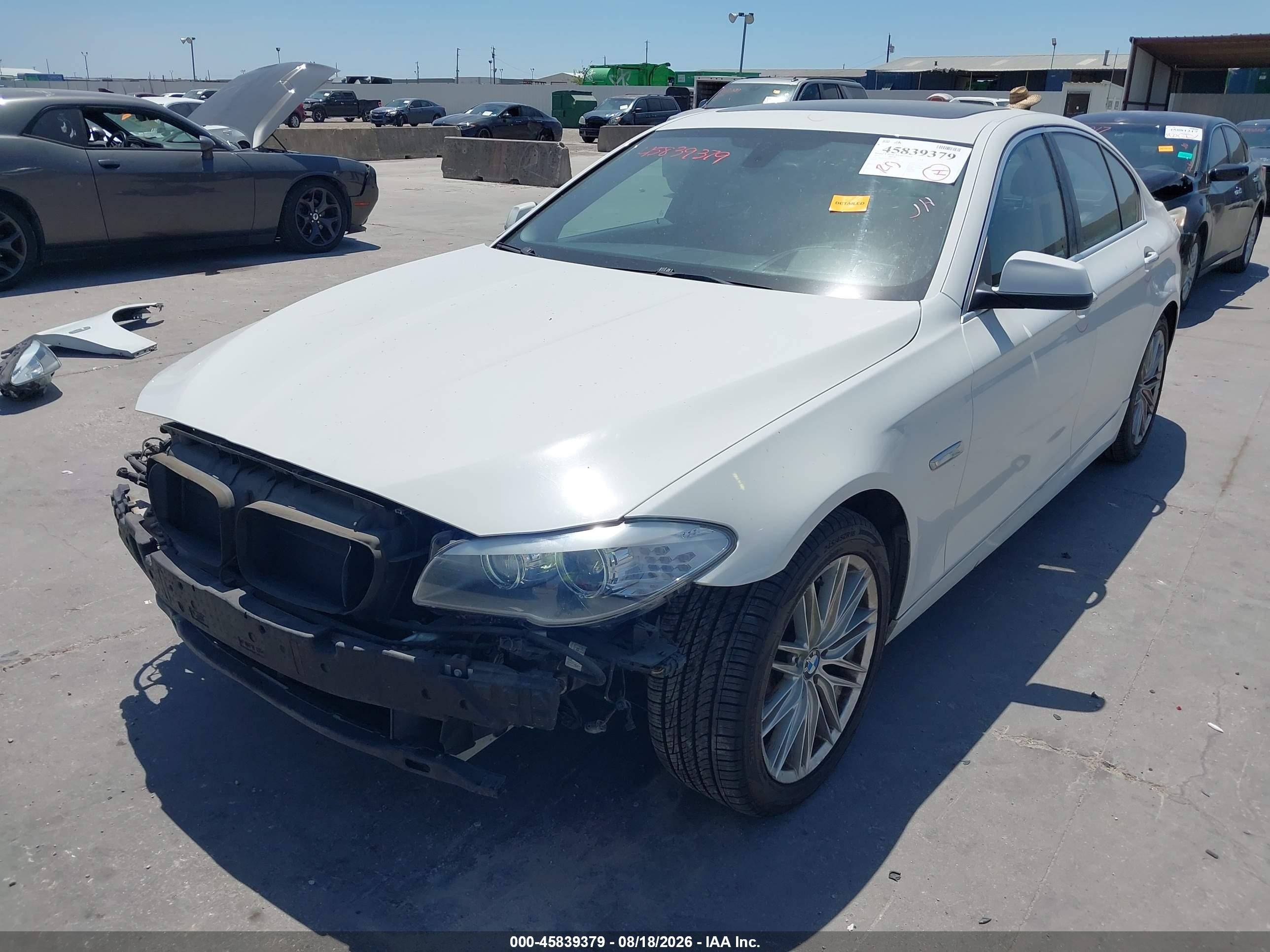 2013 Bmw 535i Xdrive White vin: WBAFU7C56DDU72018
