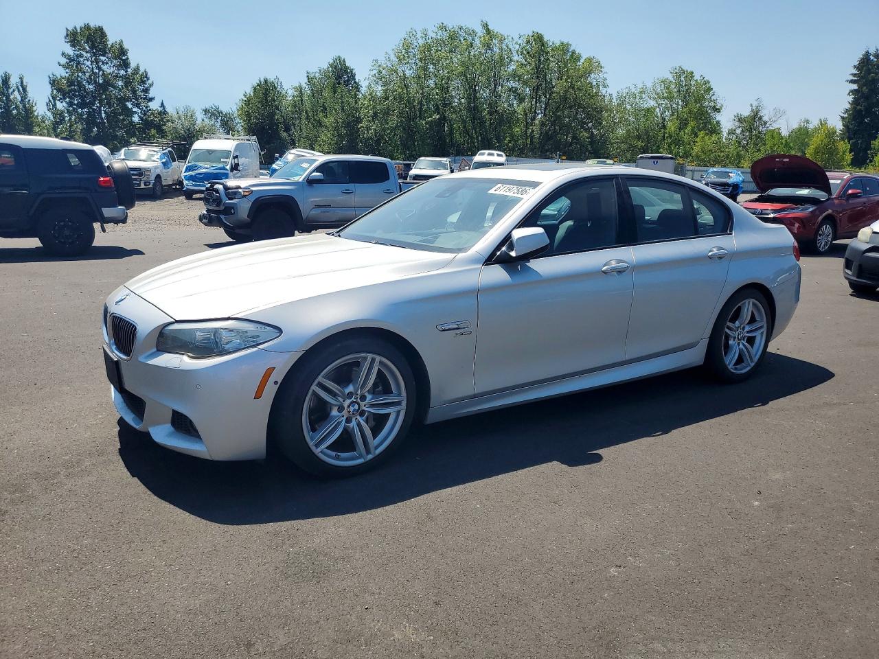 2011 Bmw 535 Xi Silver vin: WBAFU7C57BC778230