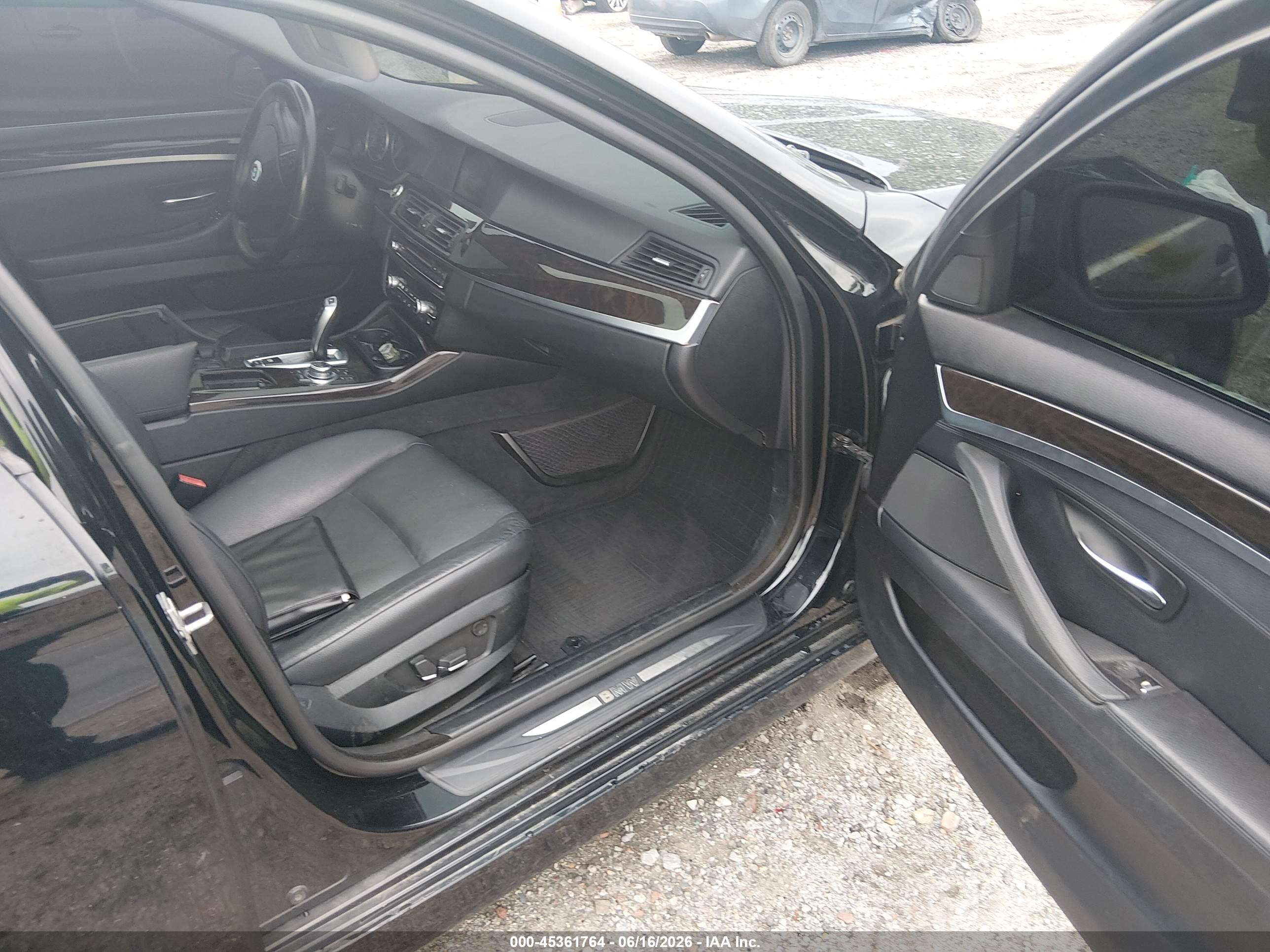 2011 Bmw 535i Xdrive Black vin: WBAFU7C57BC778535