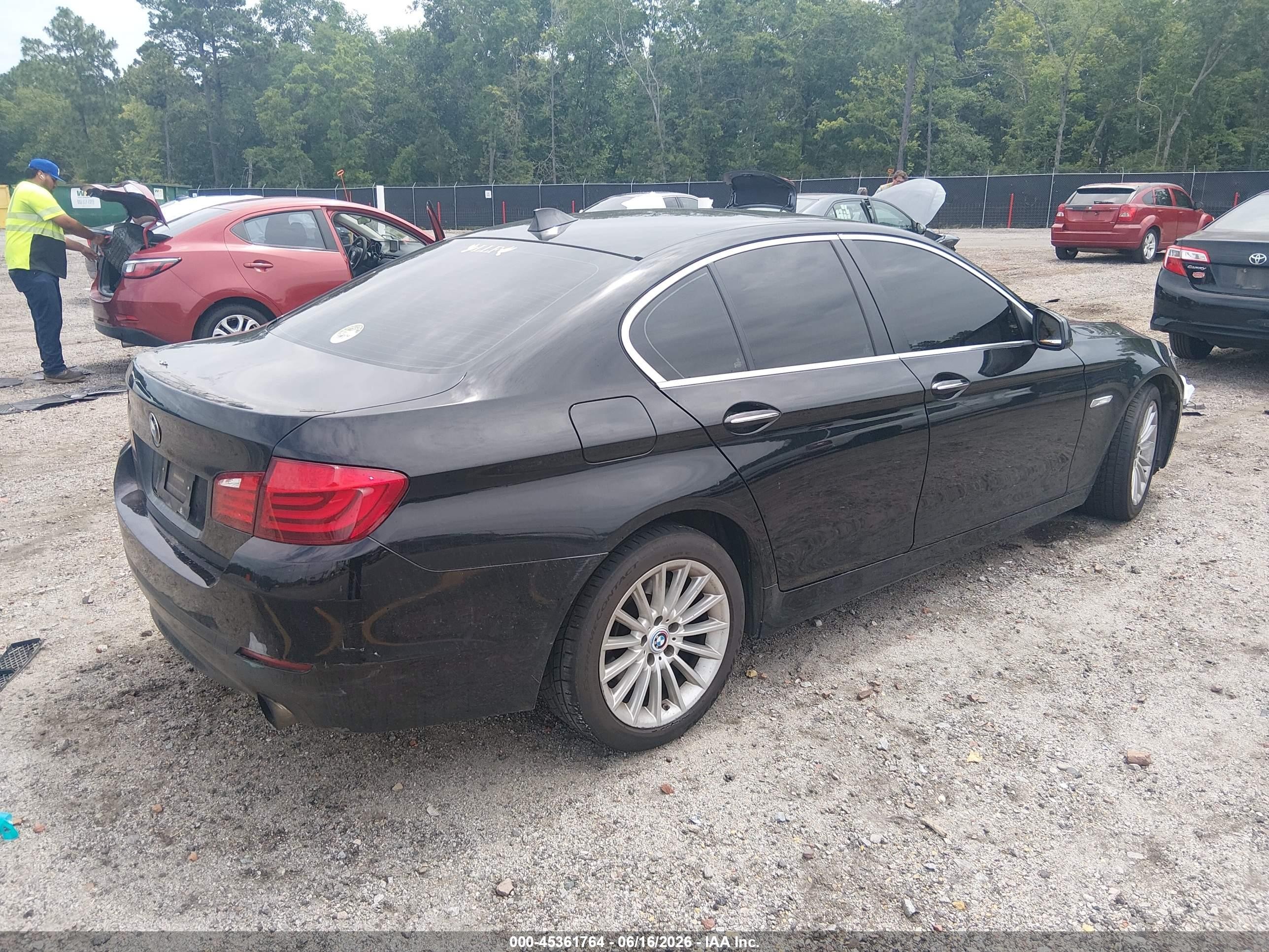 2011 Bmw 535i Xdrive Black vin: WBAFU7C57BC778535