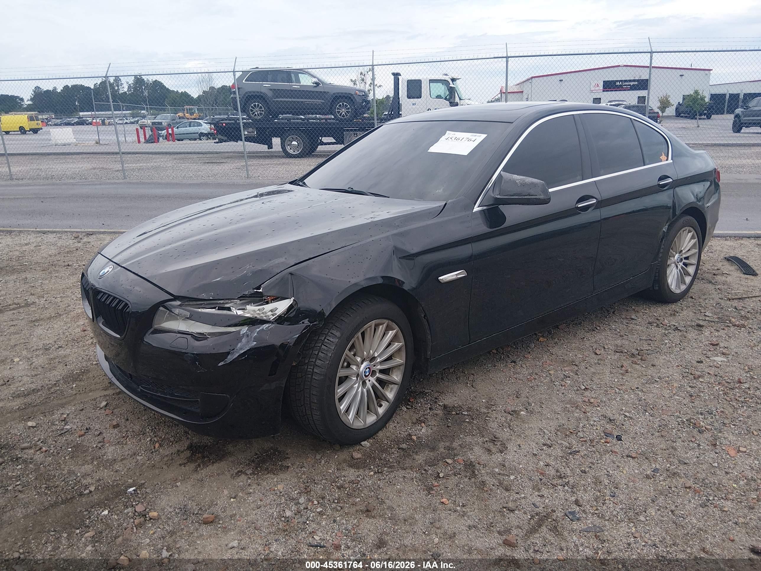 2011 Bmw 535i Xdrive Black vin: WBAFU7C57BC778535
