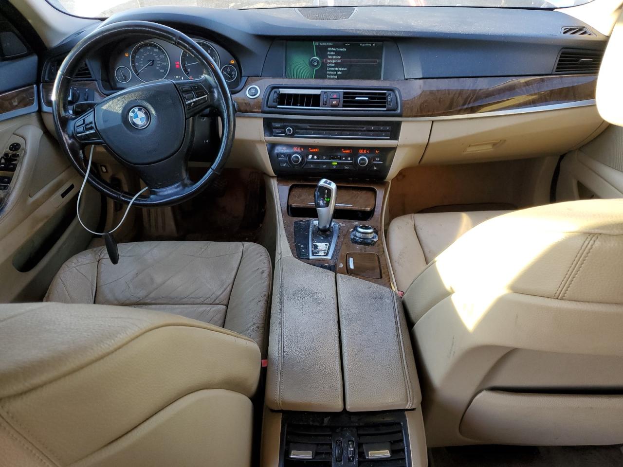 2011 Bmw 535 Xi White vin: WBAFU7C57BC876013