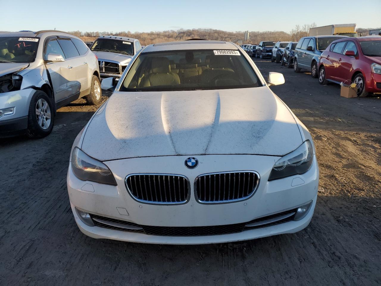 2011 Bmw 535 Xi White vin: WBAFU7C57BC876013