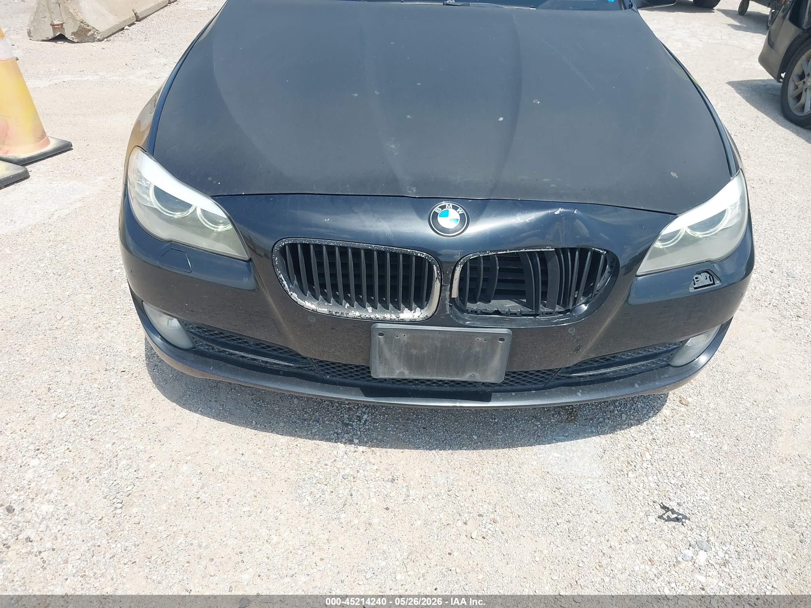 2011 Bmw 535i Xdrive Black vin: WBAFU7C57BDU54897