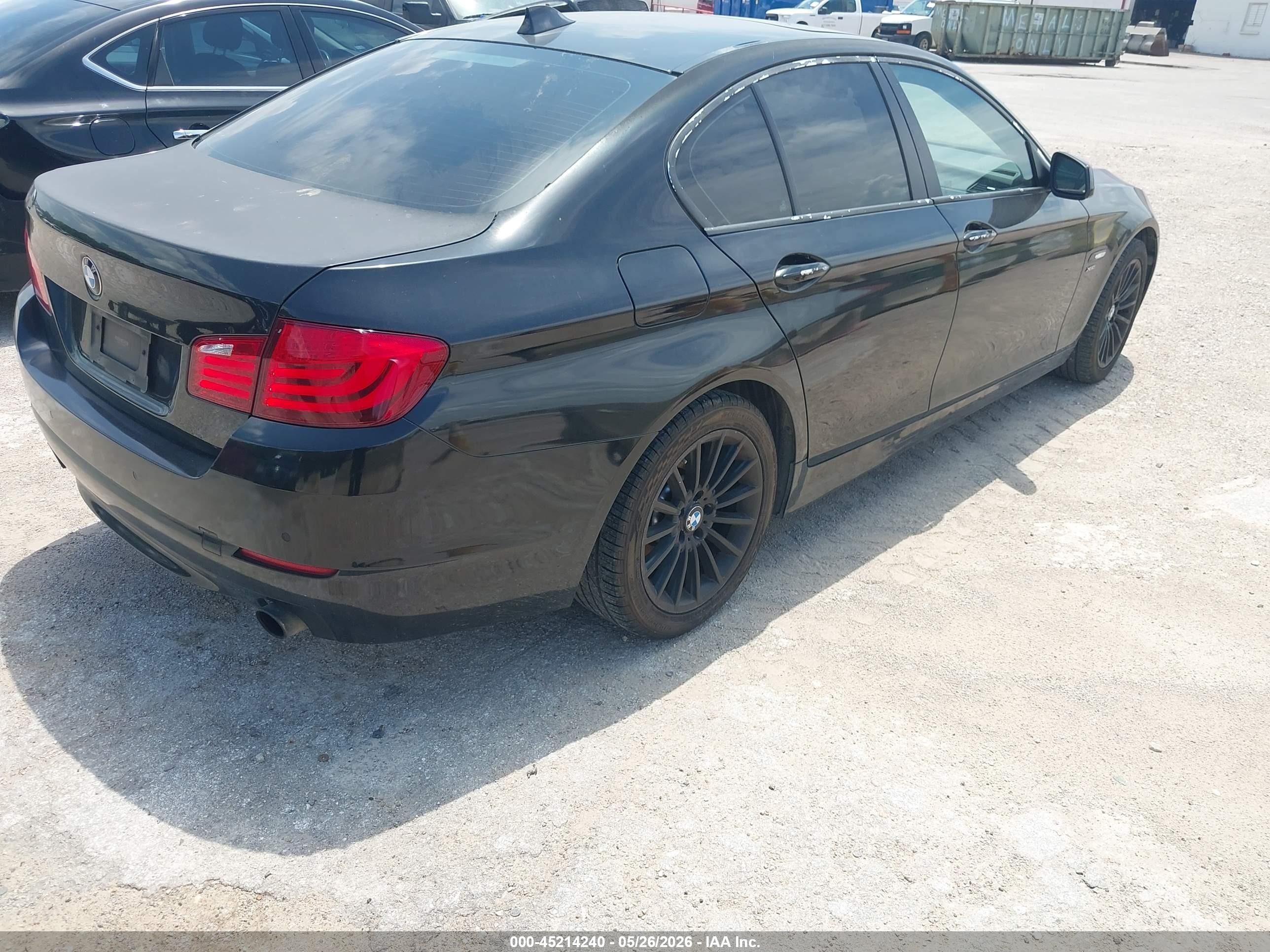 2011 Bmw 535i Xdrive Black vin: WBAFU7C57BDU54897