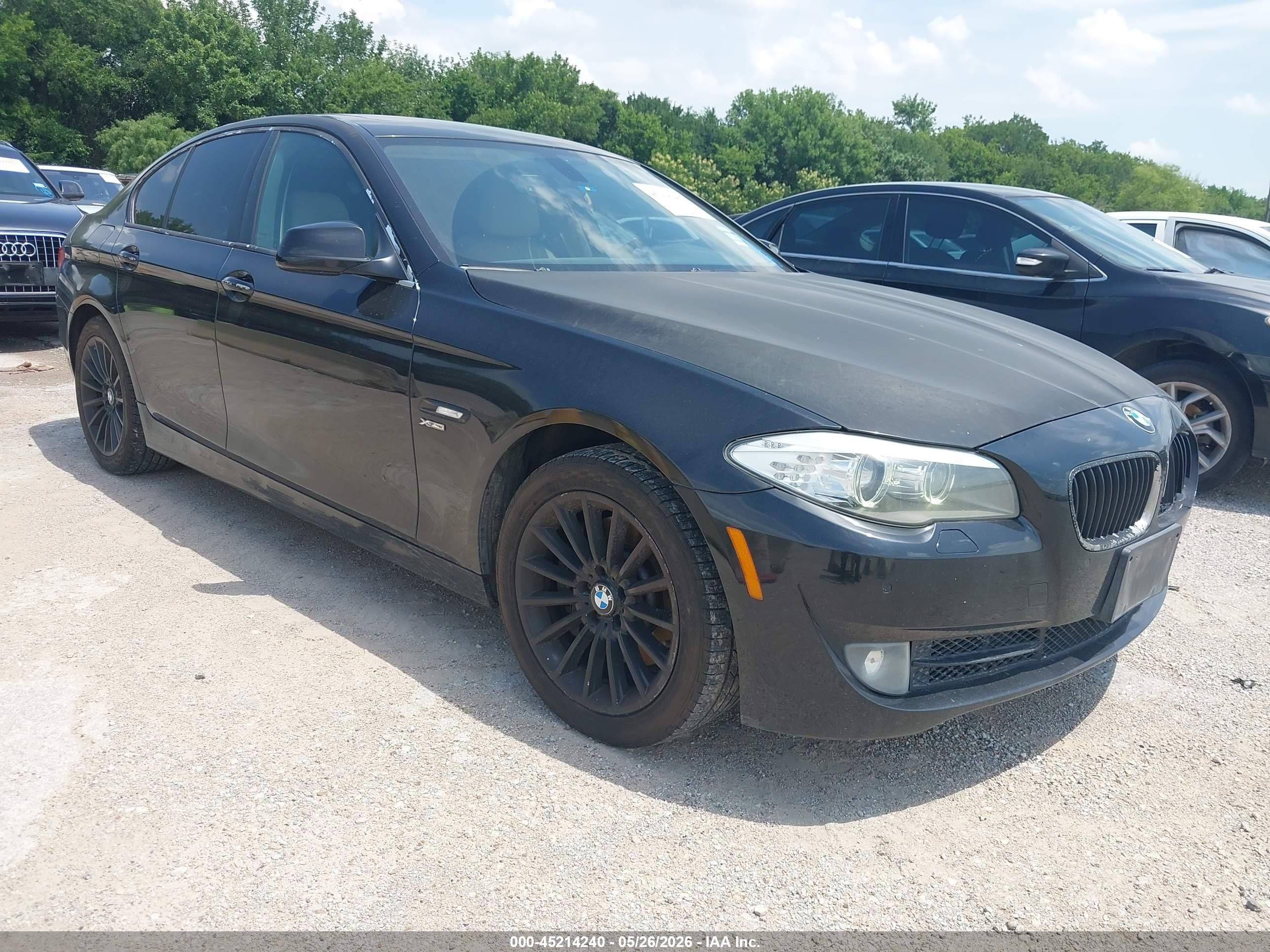 2011 Bmw 535i Xdrive Black vin: WBAFU7C57BDU54897