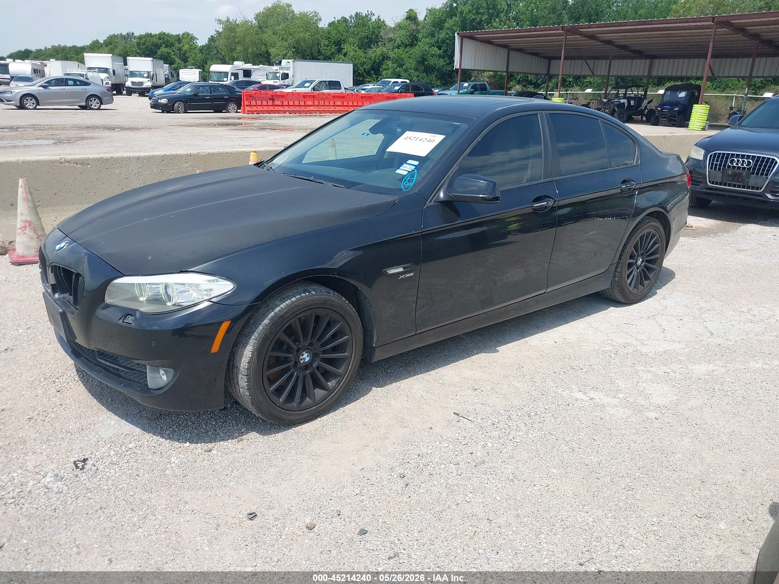 2011 Bmw 535i Xdrive Black vin: WBAFU7C57BDU54897