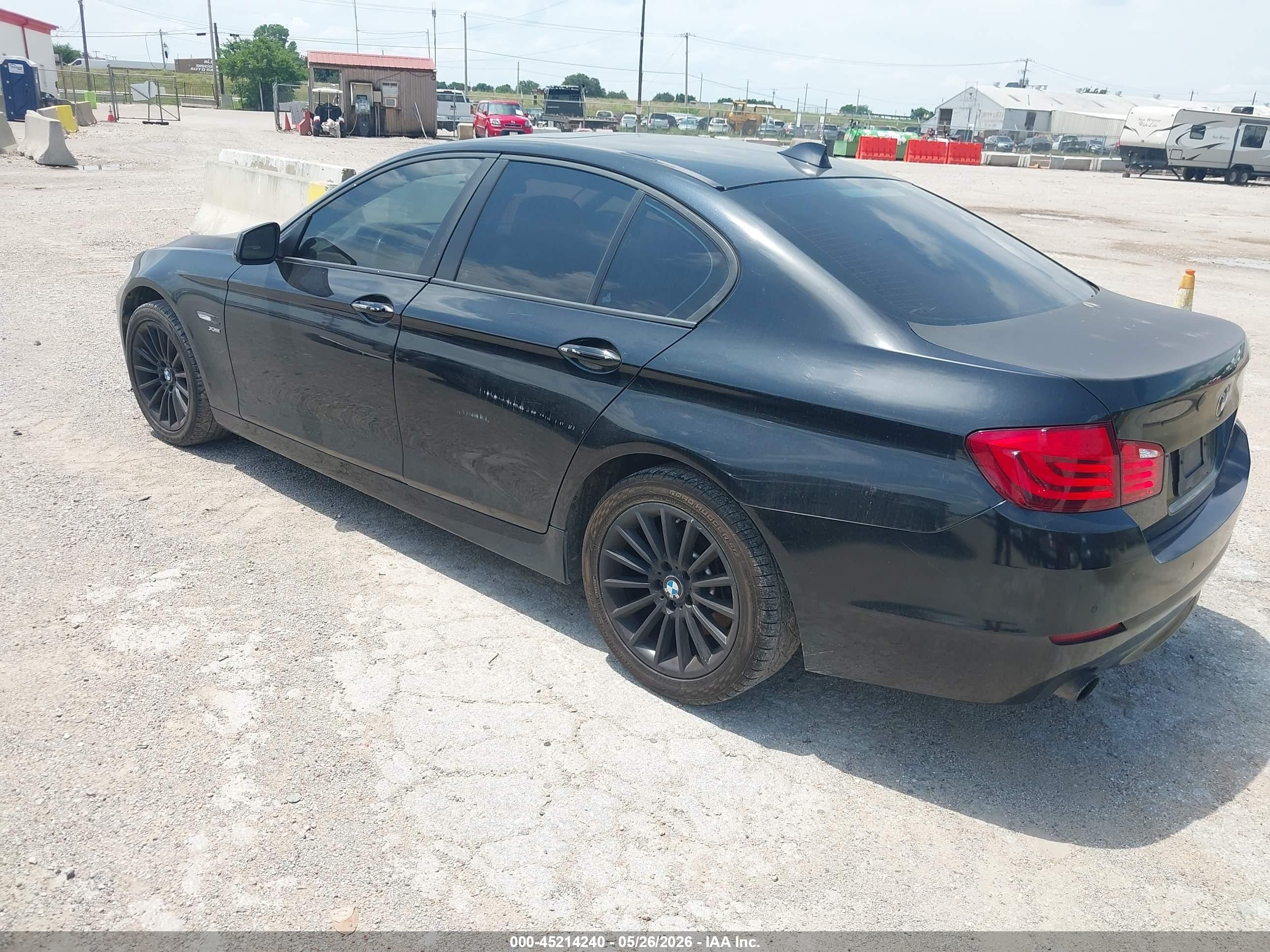 2011 Bmw 535i Xdrive Black vin: WBAFU7C57BDU54897
