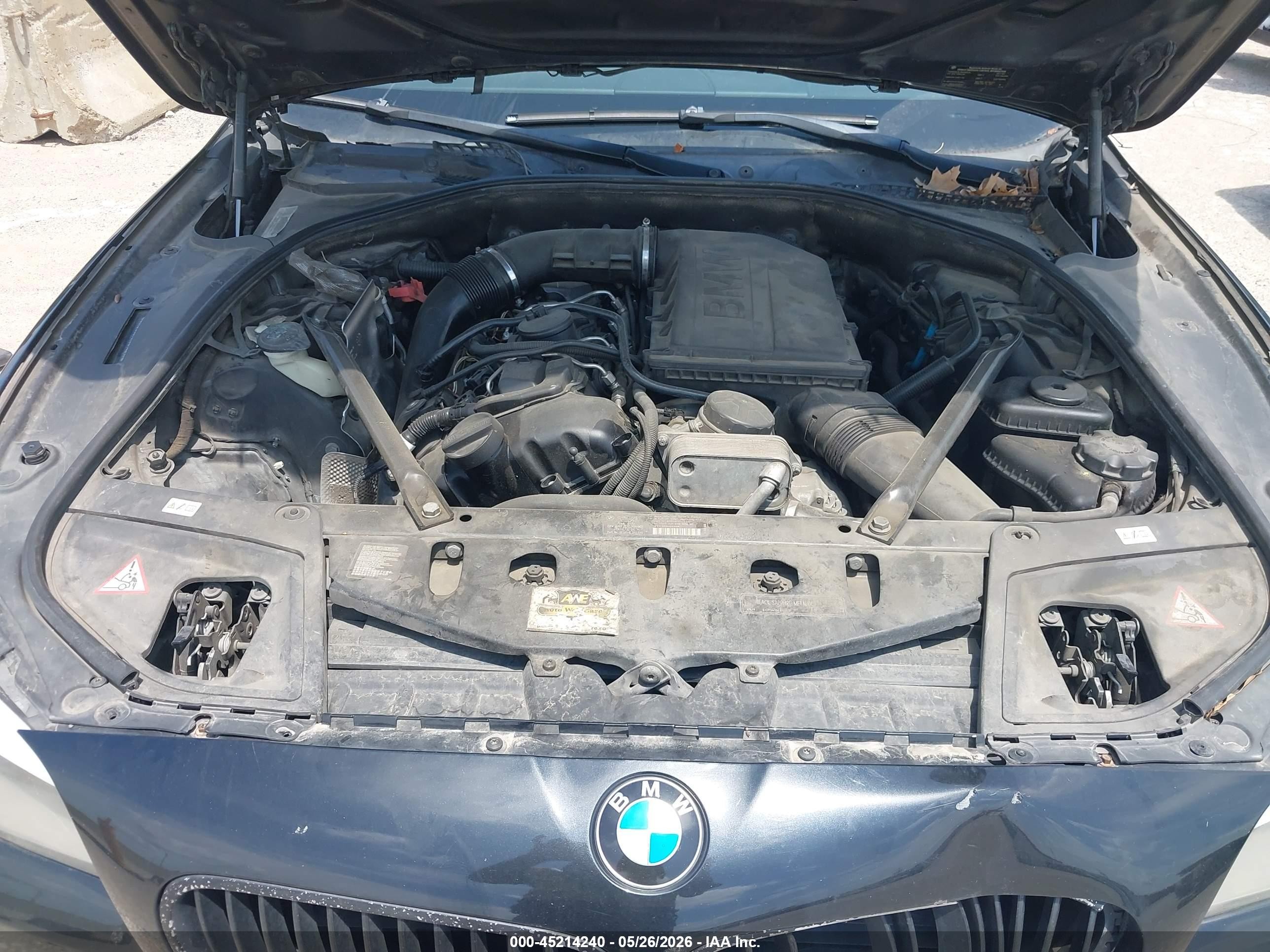 2011 Bmw 535i Xdrive Black vin: WBAFU7C57BDU54897
