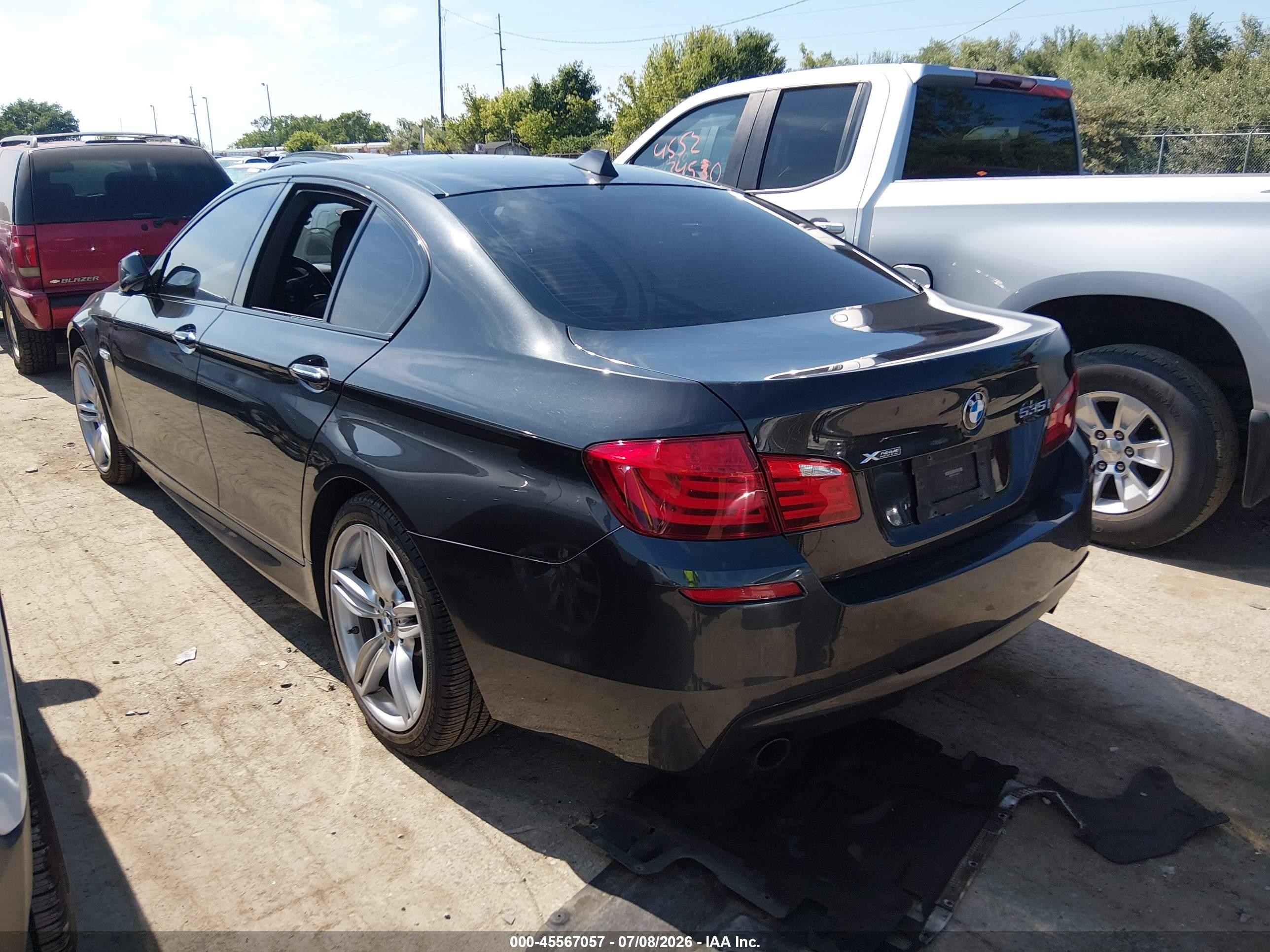 2013 Bmw 535i Xdrive Black vin: WBAFU7C57DDU68432