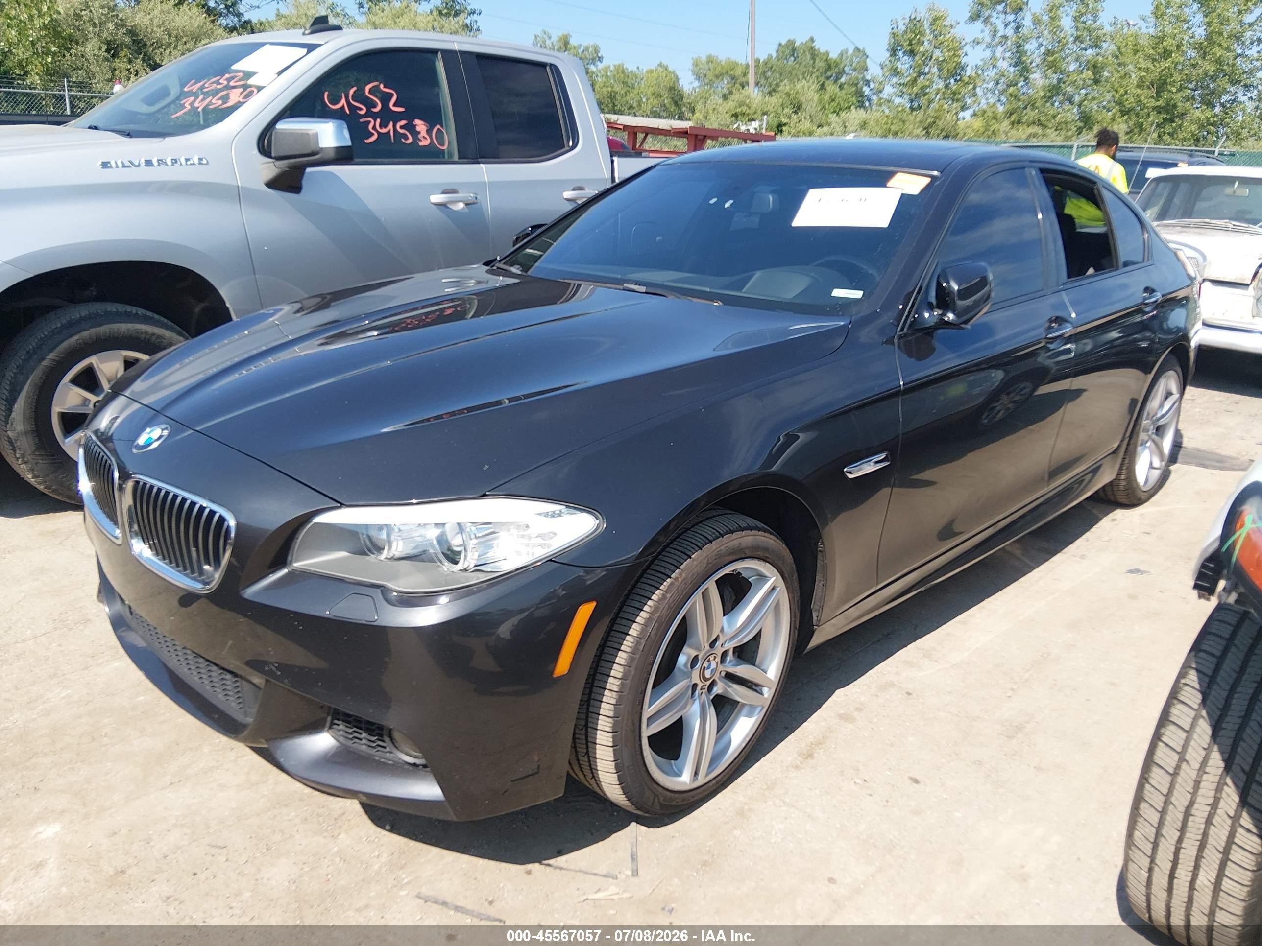 2013 Bmw 535i Xdrive Black vin: WBAFU7C57DDU68432