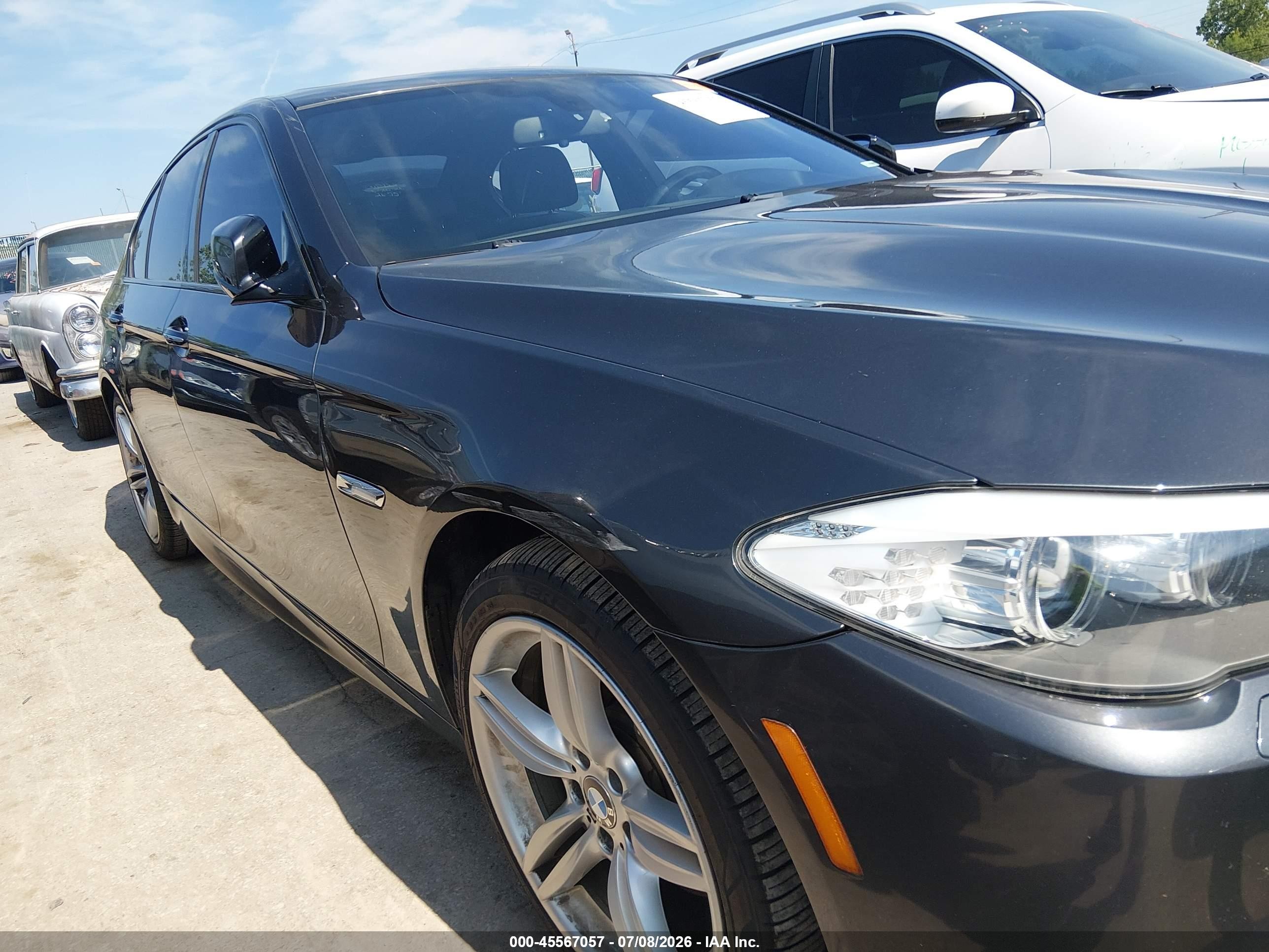 2013 Bmw 535i Xdrive Black vin: WBAFU7C57DDU68432