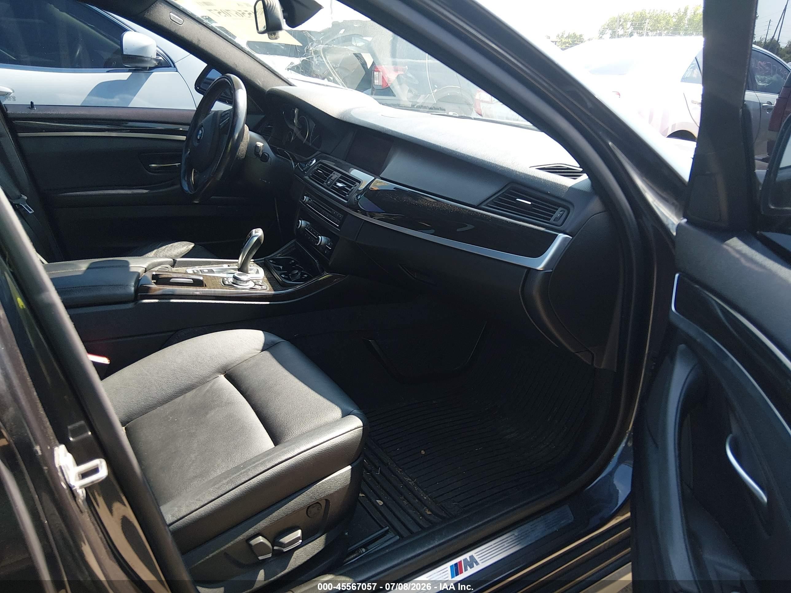 2013 Bmw 535i Xdrive Black vin: WBAFU7C57DDU68432