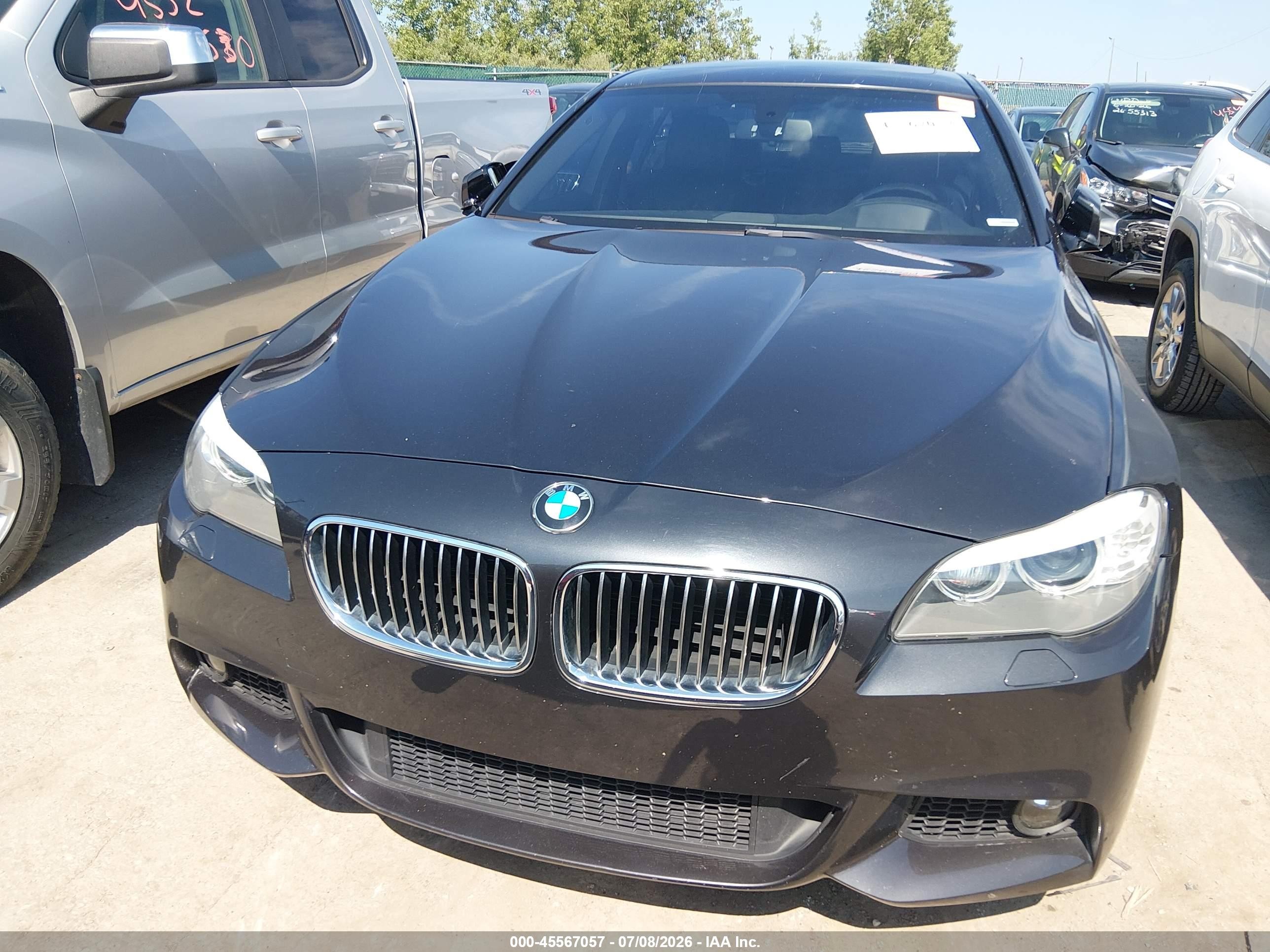 2013 Bmw 535i Xdrive Black vin: WBAFU7C57DDU68432