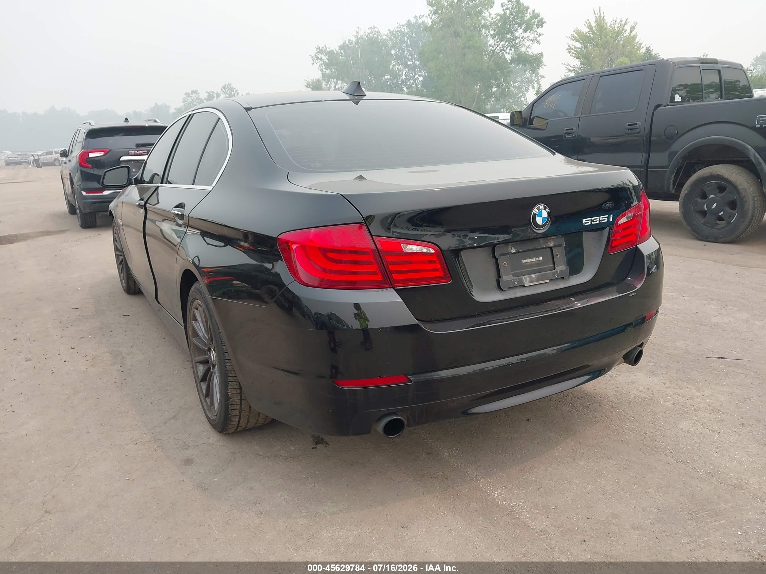 2011 Bmw 535i Xdrive Черный vin: WBAFU7C58BC780035