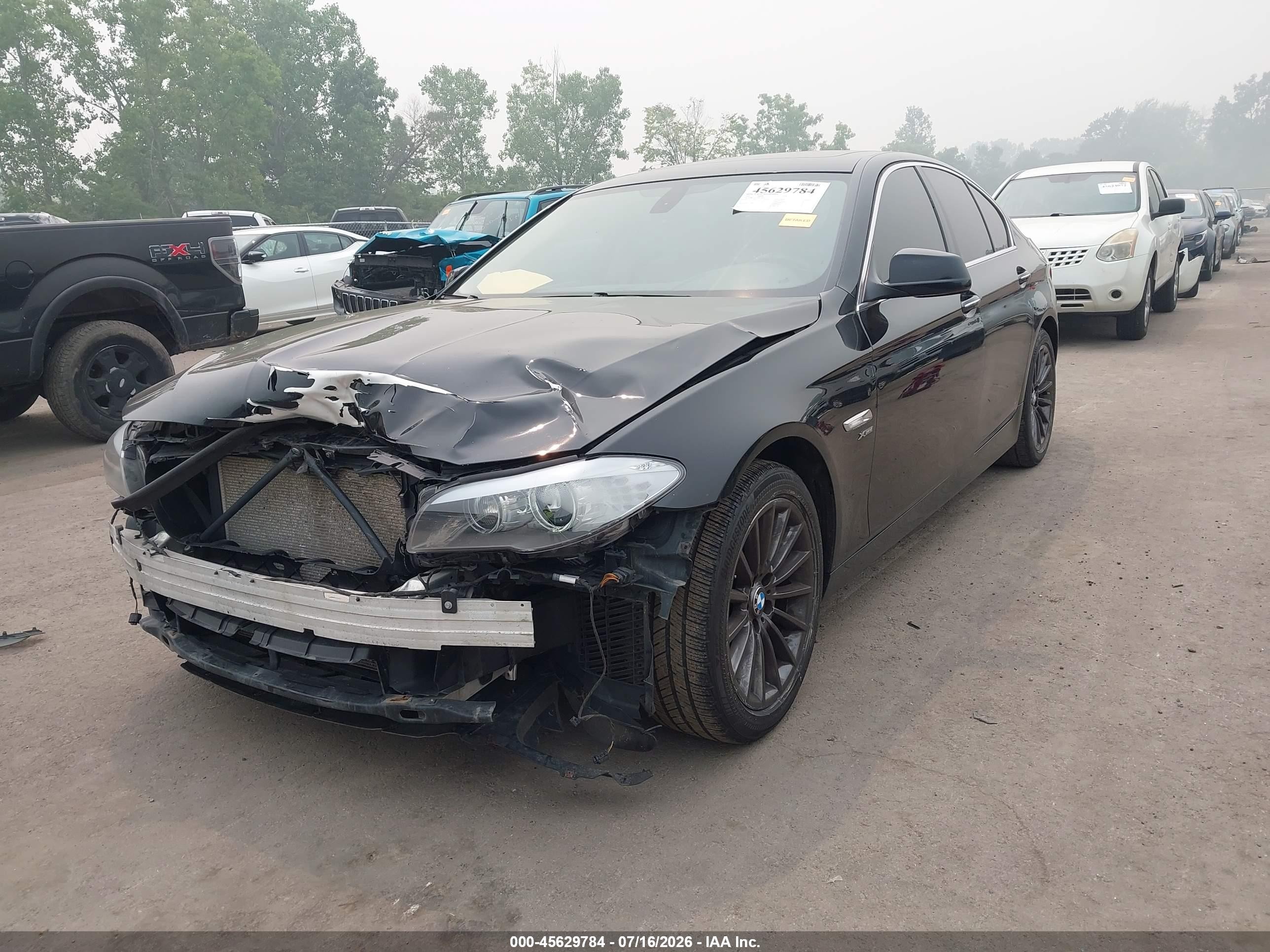 2011 Bmw 535i Xdrive Черный vin: WBAFU7C58BC780035