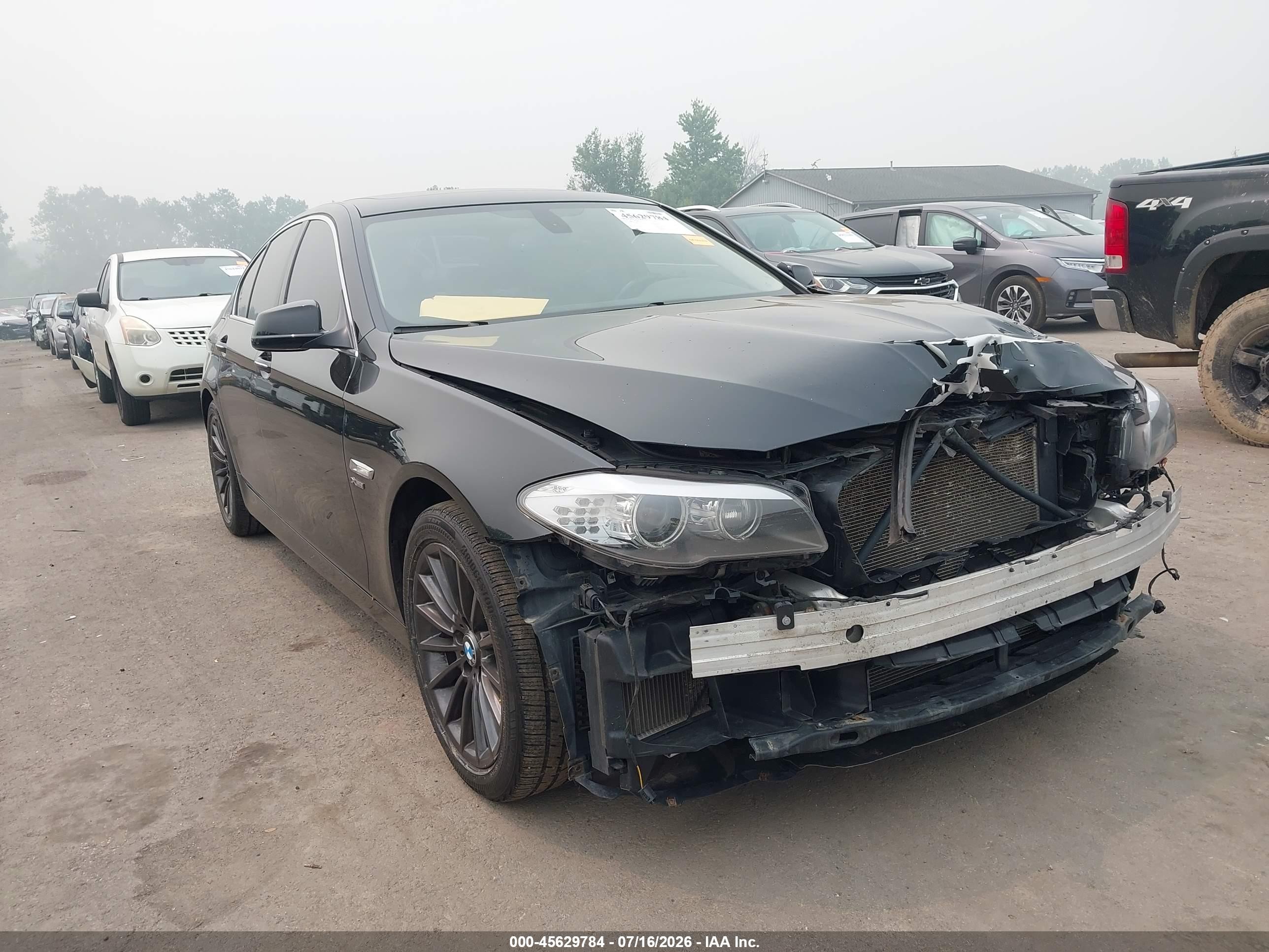 2011 Bmw 535i Xdrive Черный vin: WBAFU7C58BC780035