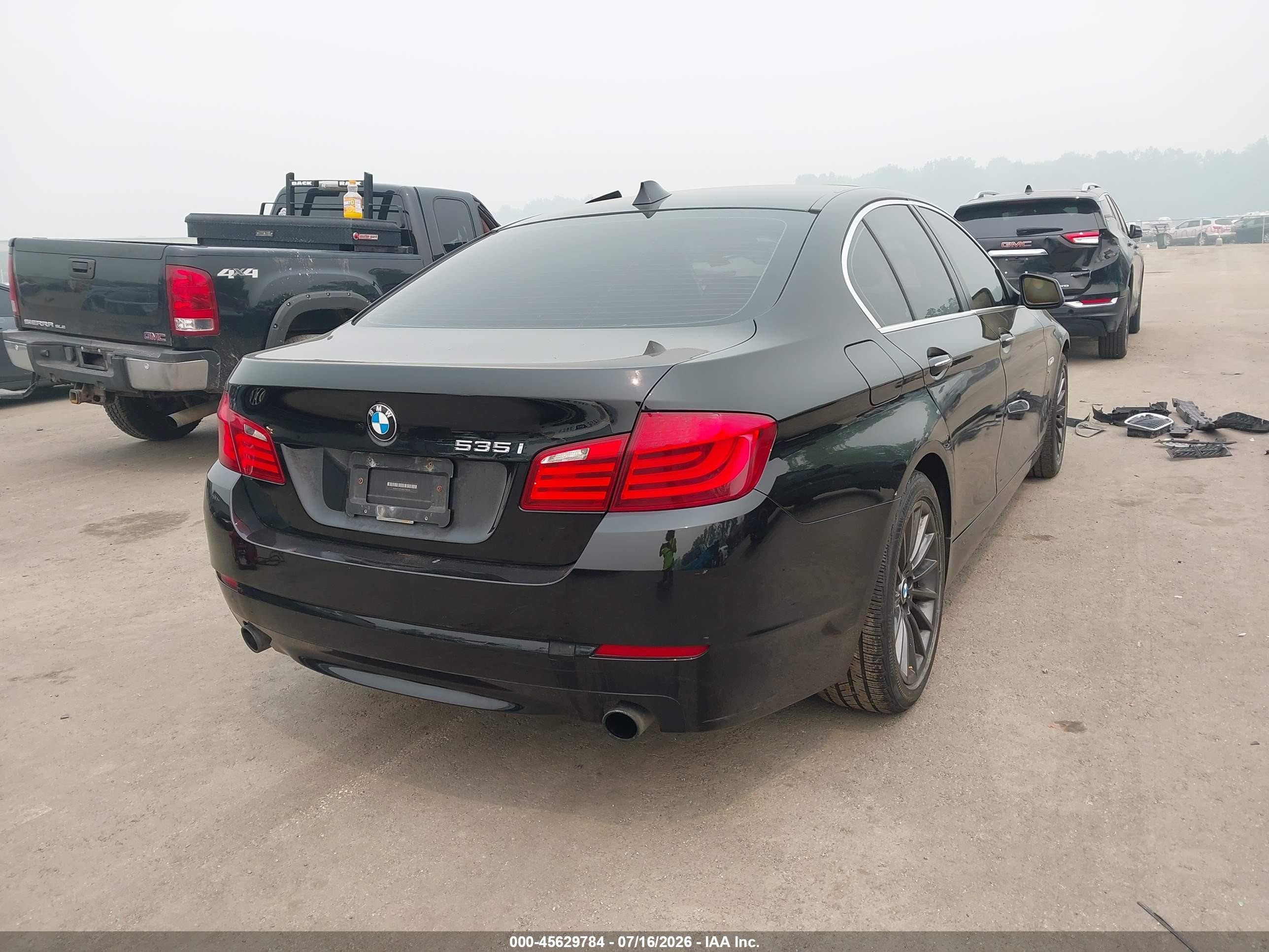 2011 Bmw 535i Xdrive Черный vin: WBAFU7C58BC780035