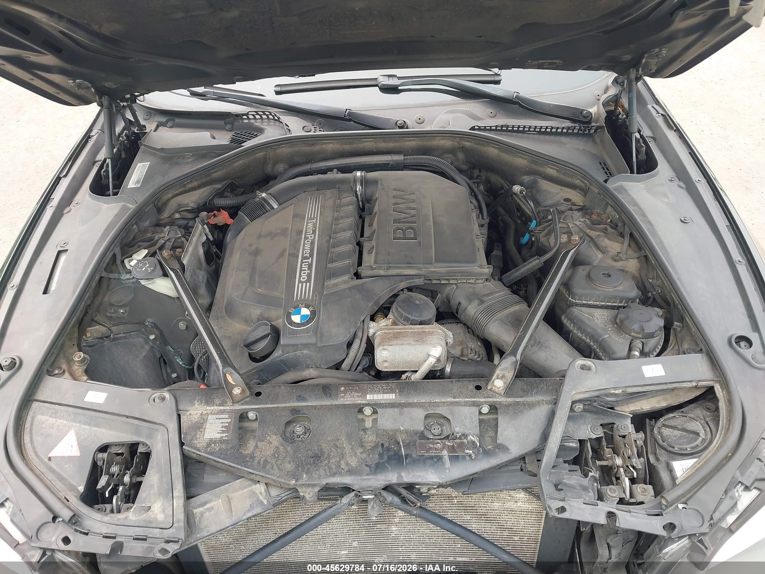 2011 Bmw 535i Xdrive Черный vin: WBAFU7C58BC780035