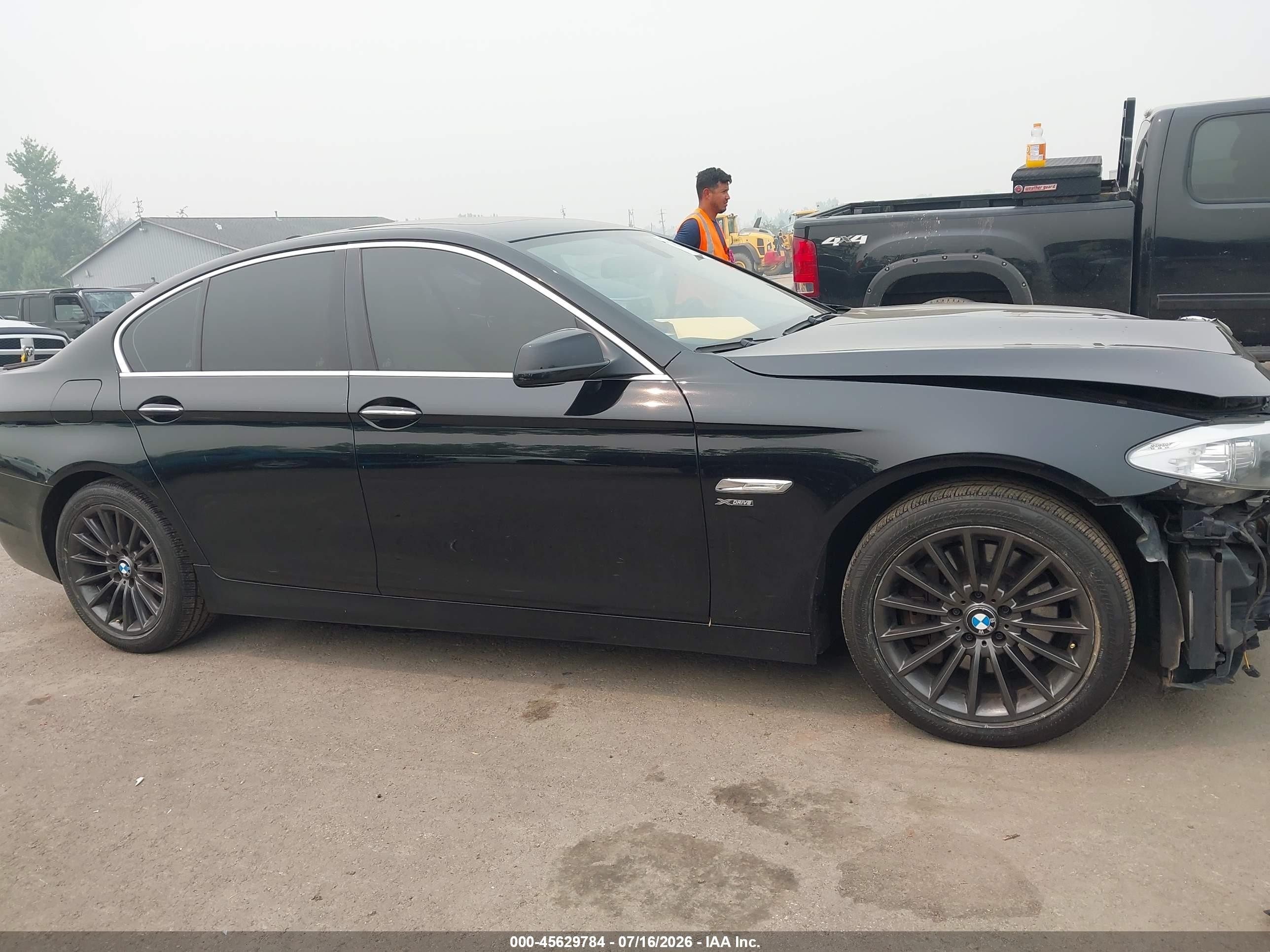 2011 Bmw 535i Xdrive Черный vin: WBAFU7C58BC780035
