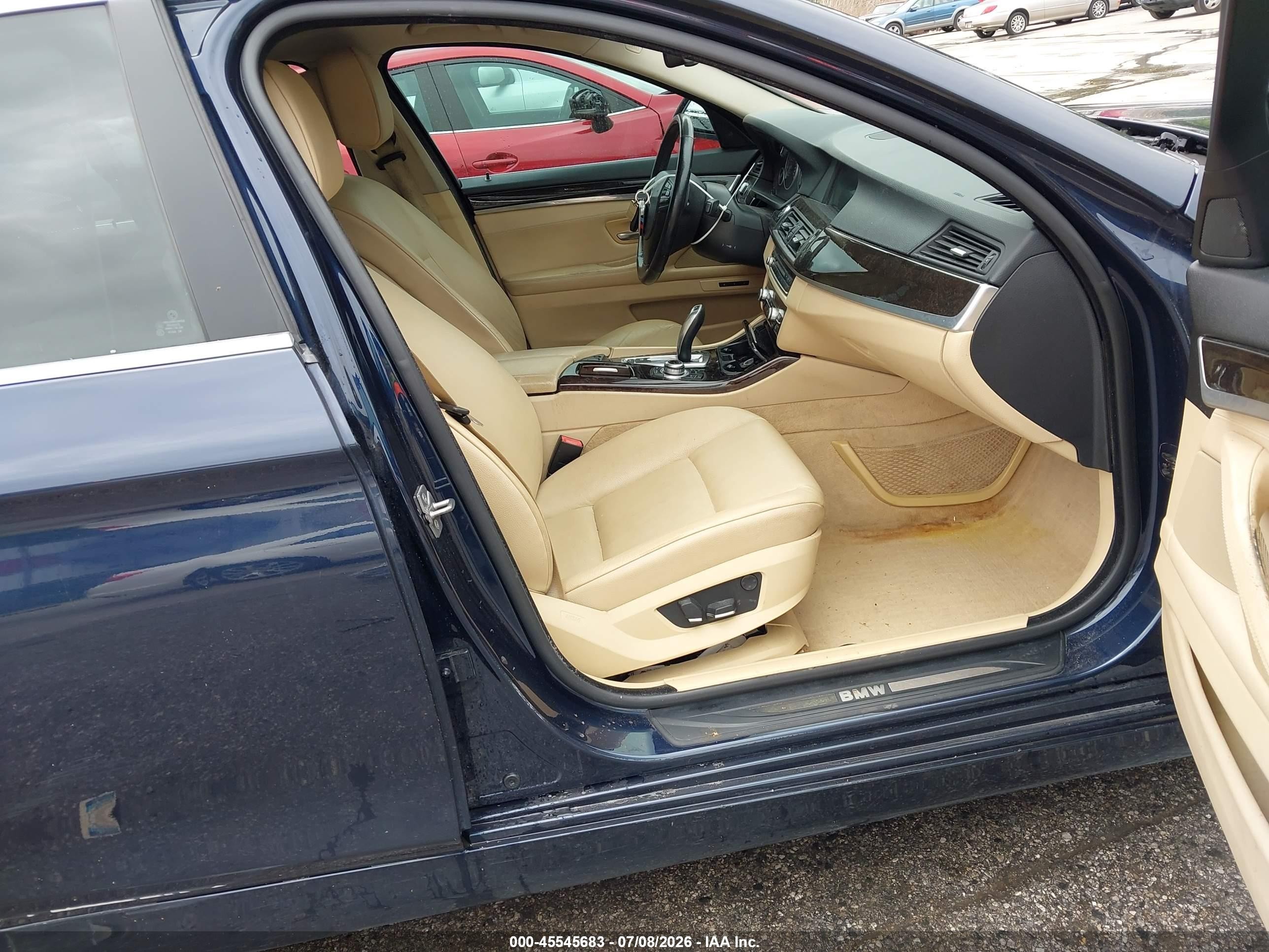 2011 Bmw 535i Xdrive Blue vin: WBAFU7C58BC873136
