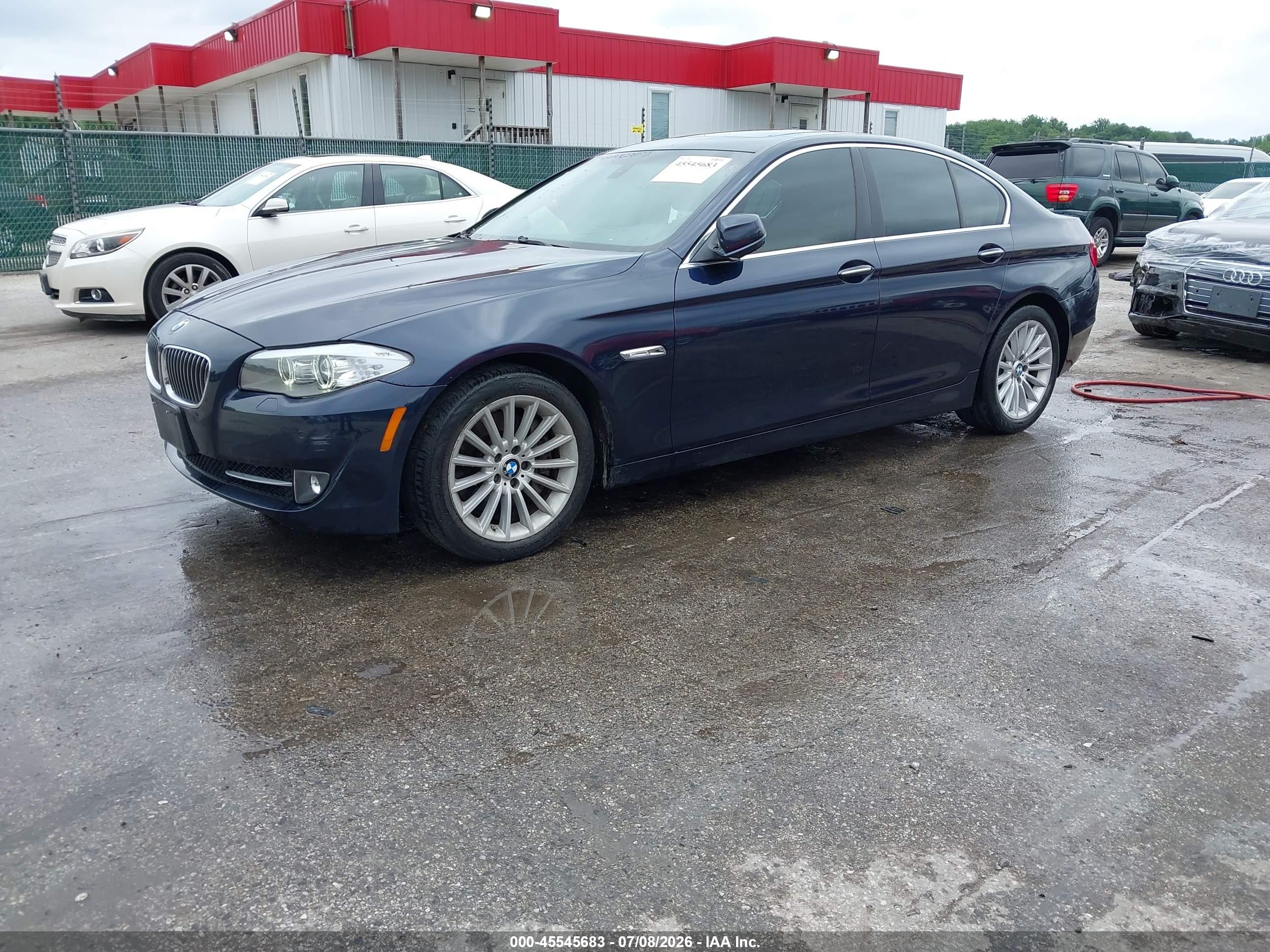 2011 Bmw 535i Xdrive Blue vin: WBAFU7C58BC873136