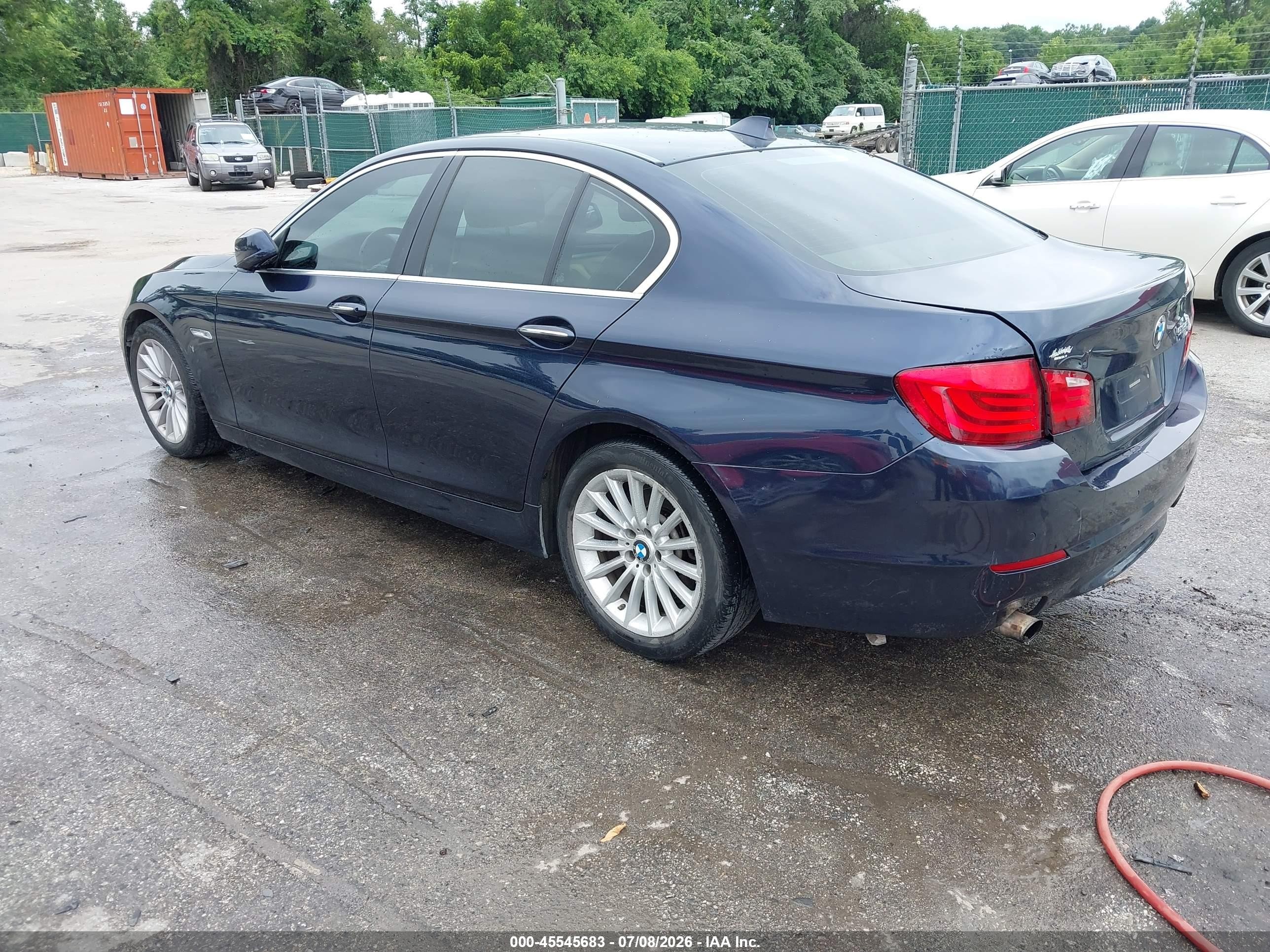 2011 Bmw 535i Xdrive Blue vin: WBAFU7C58BC873136