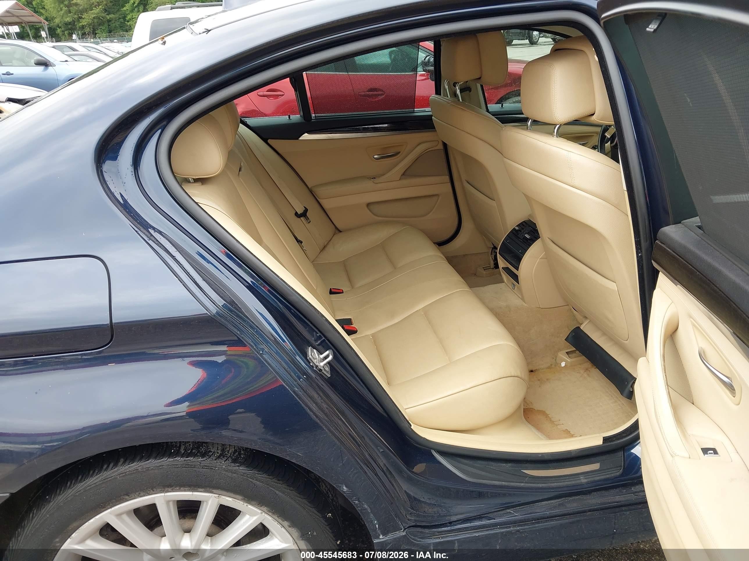 2011 Bmw 535i Xdrive Blue vin: WBAFU7C58BC873136