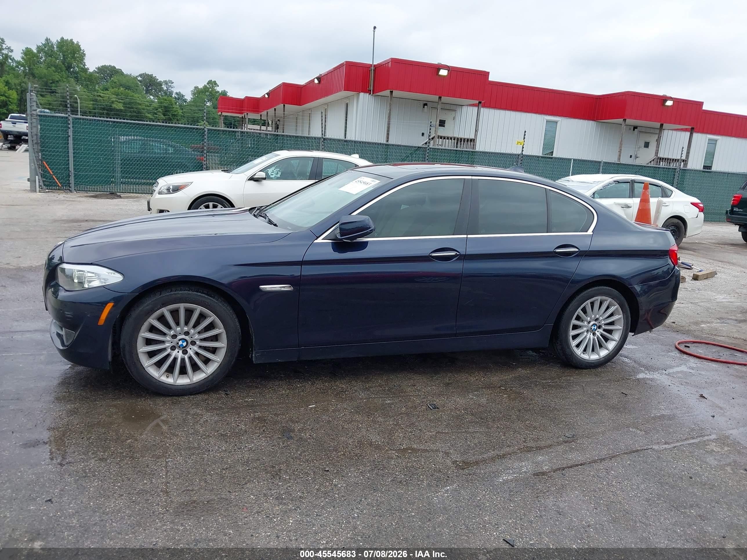 2011 Bmw 535i Xdrive Blue vin: WBAFU7C58BC873136