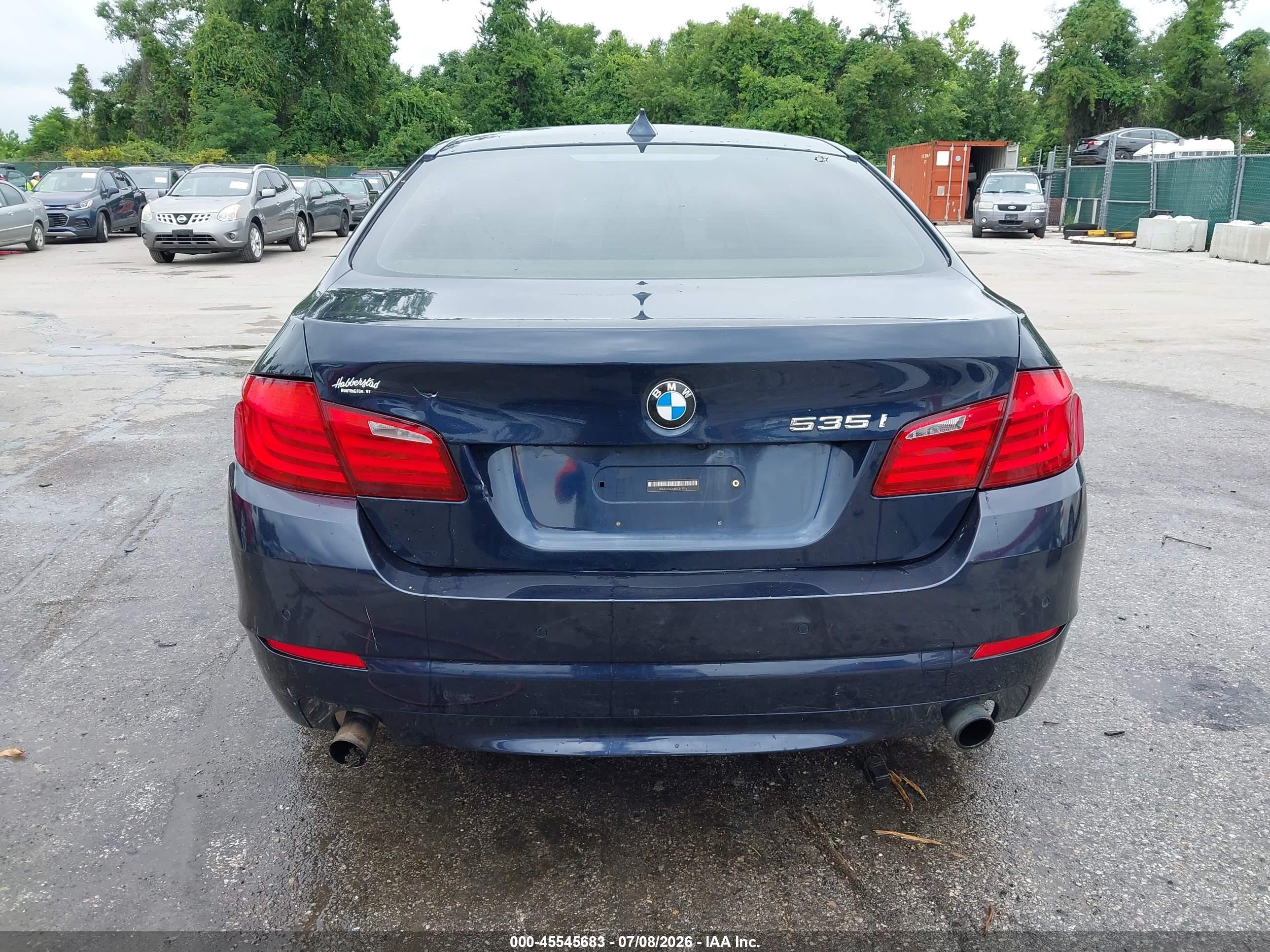 2011 Bmw 535i Xdrive Blue vin: WBAFU7C58BC873136