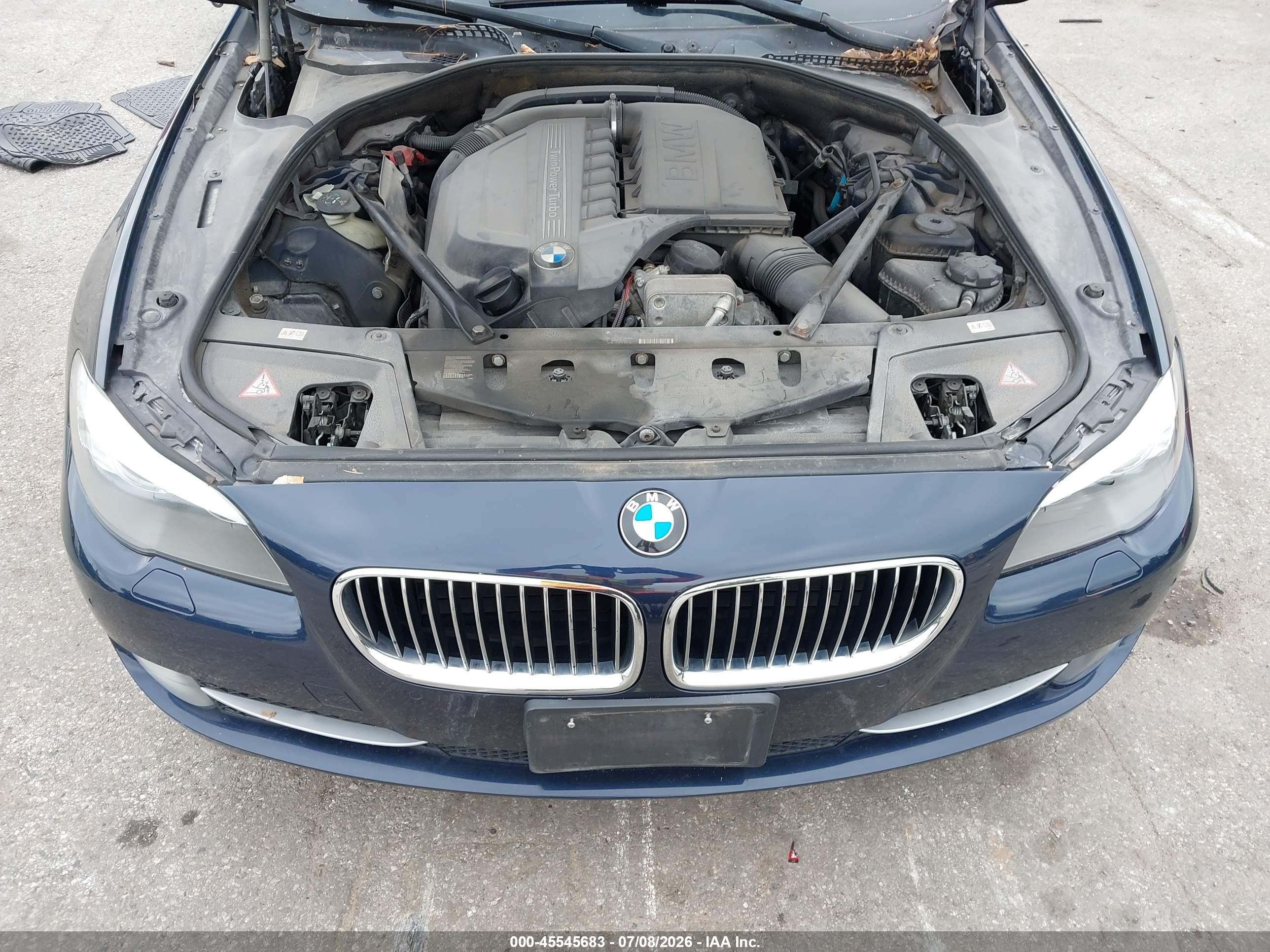 2011 Bmw 535i Xdrive Blue vin: WBAFU7C58BC873136