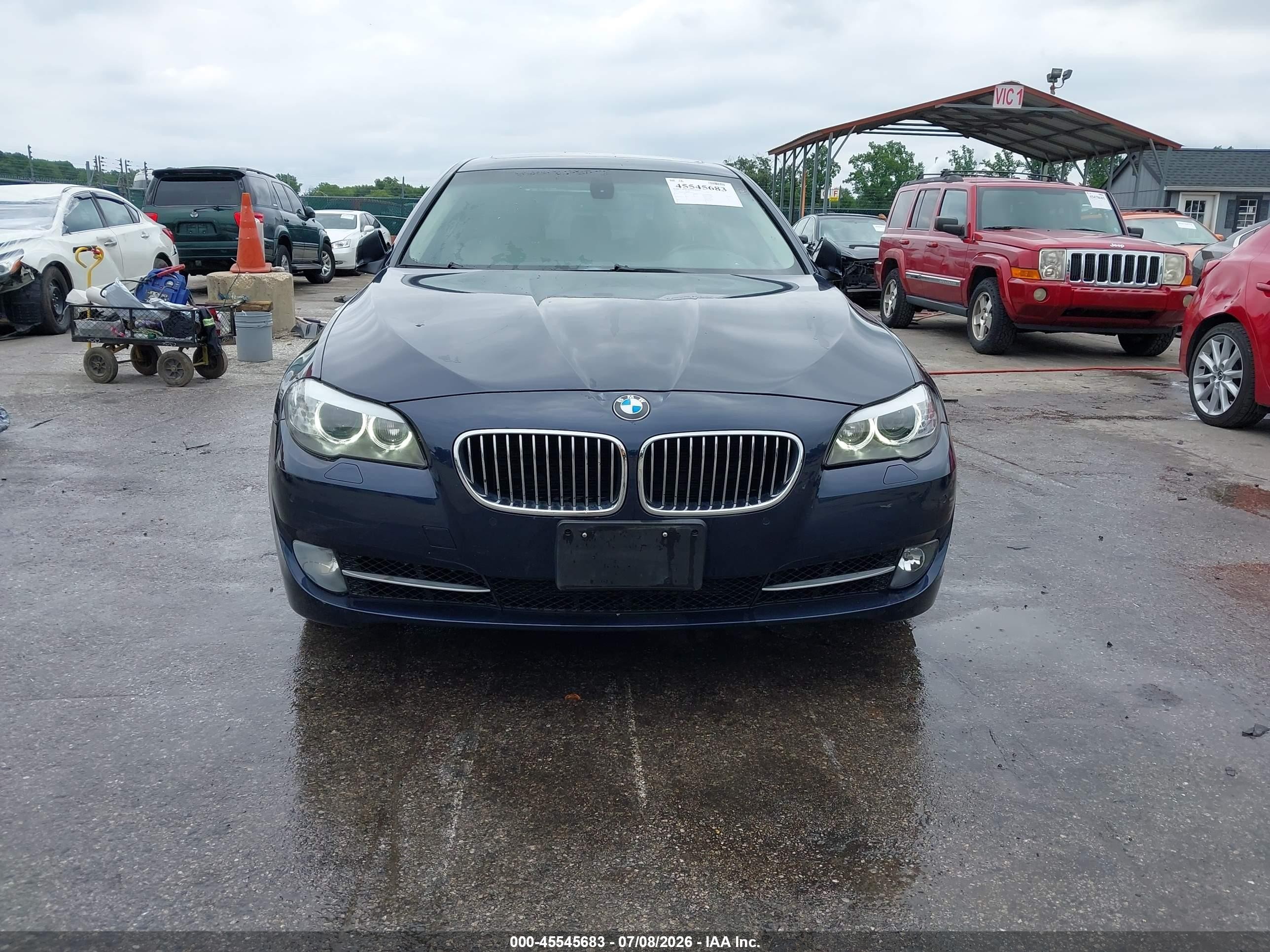 2011 Bmw 535i Xdrive Blue vin: WBAFU7C58BC873136