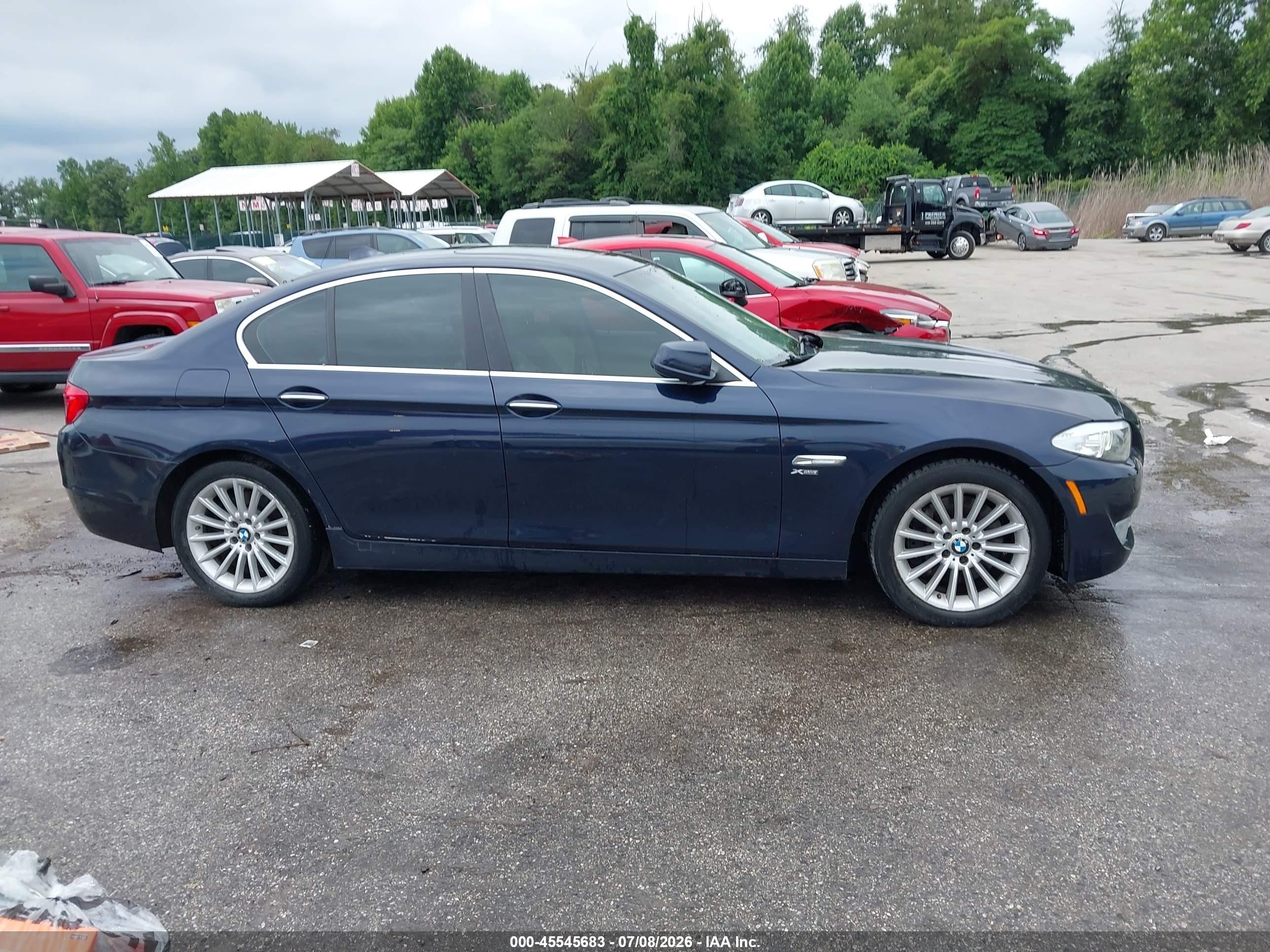 2011 Bmw 535i Xdrive Blue vin: WBAFU7C58BC873136