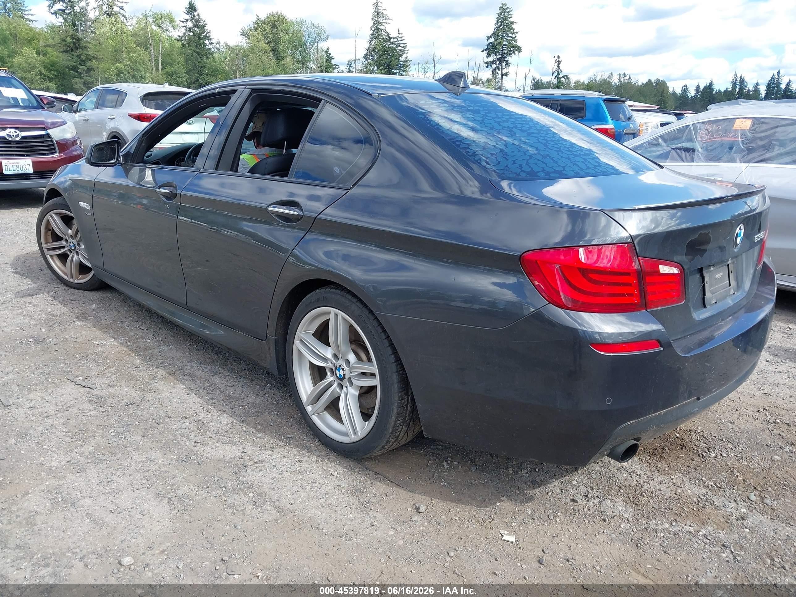 2011 Bmw 535i Xdrive Black vin: WBAFU7C58BDU54200