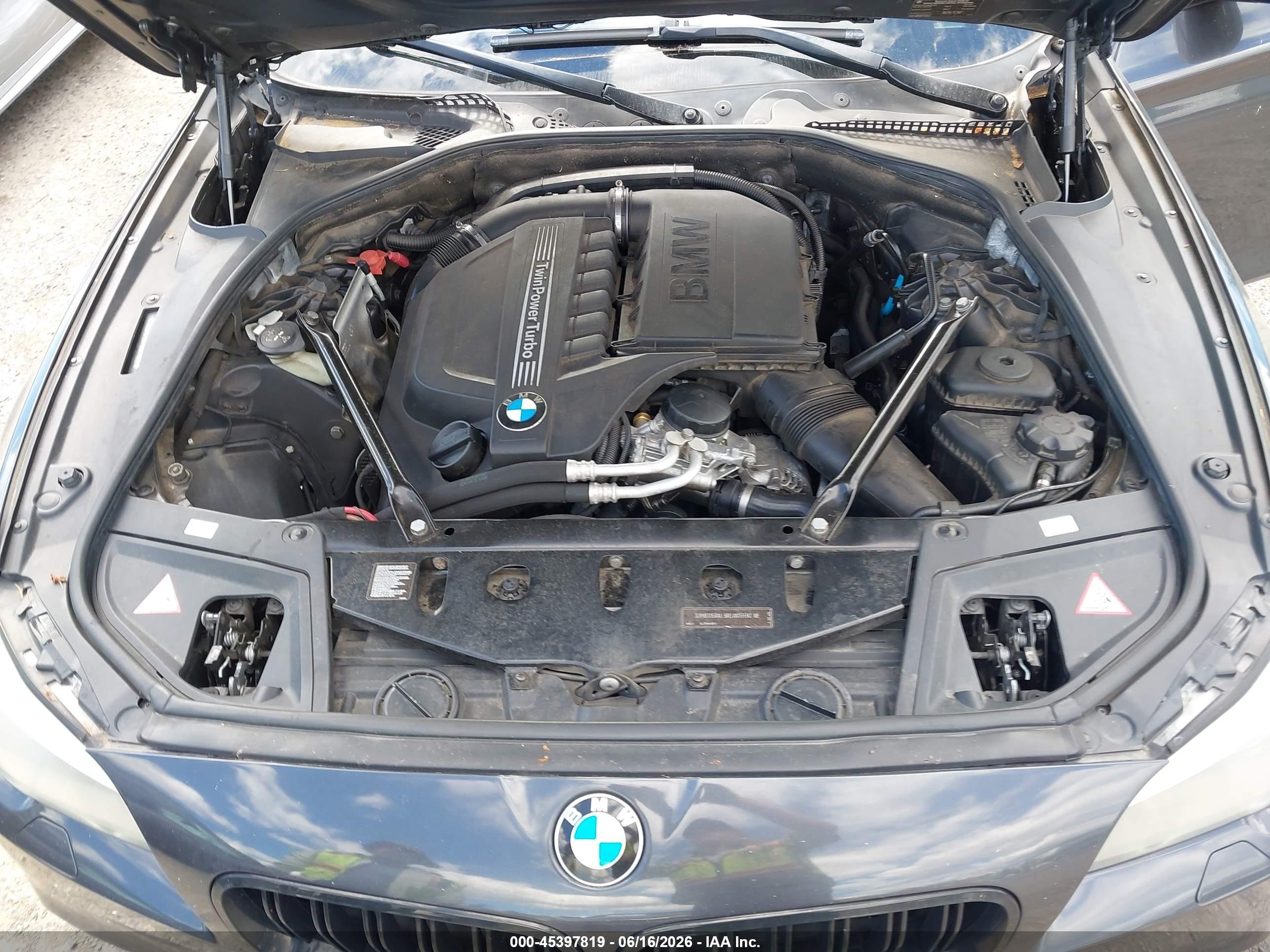 2011 Bmw 535i Xdrive Black vin: WBAFU7C58BDU54200