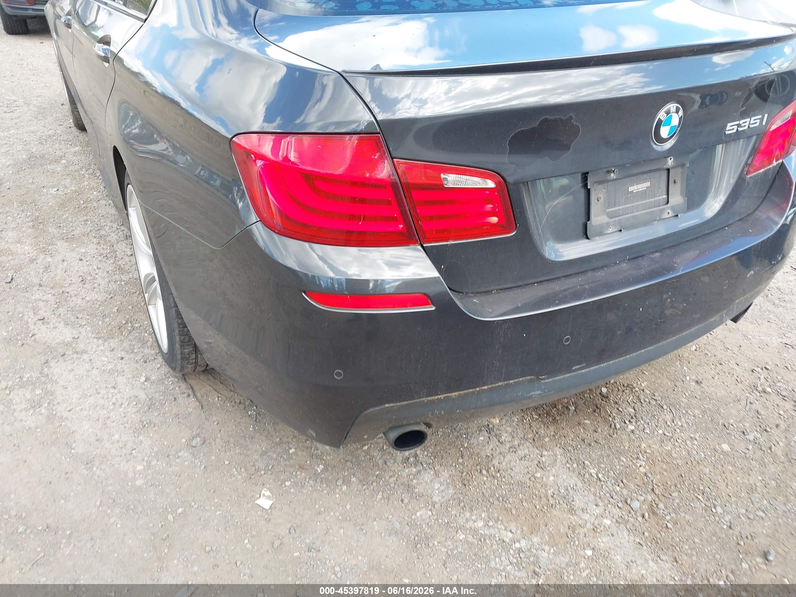 2011 Bmw 535i Xdrive Black vin: WBAFU7C58BDU54200