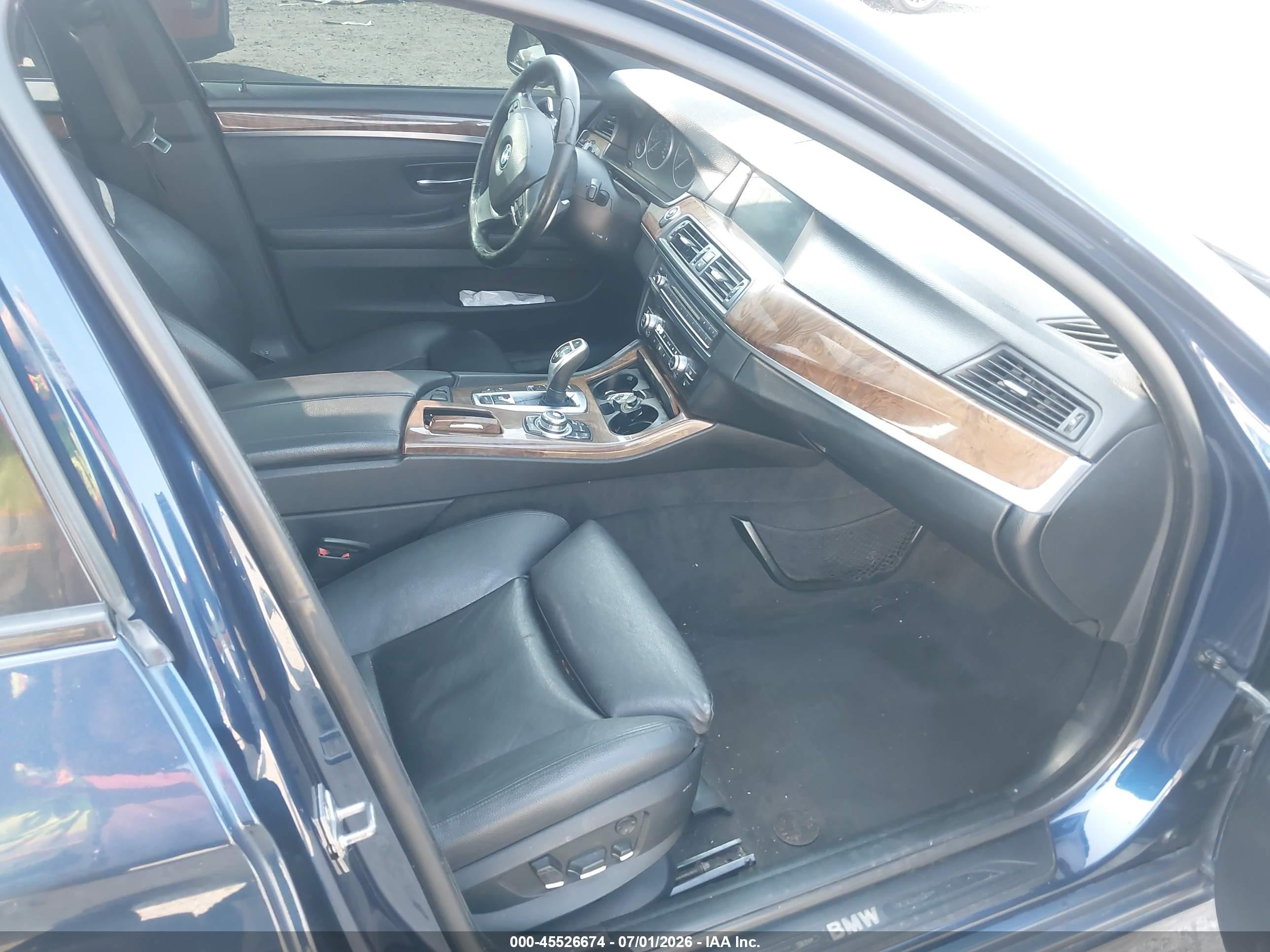 2012 Bmw 535i Xdrive Dark Blue vin: WBAFU7C58CDU58331