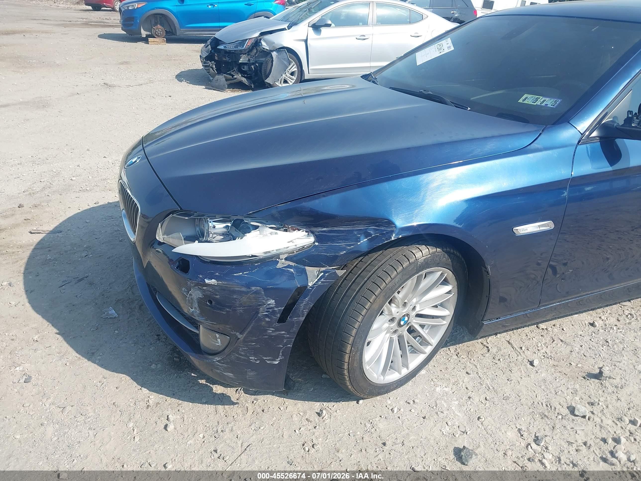 2012 Bmw 535i Xdrive Dark Blue vin: WBAFU7C58CDU58331