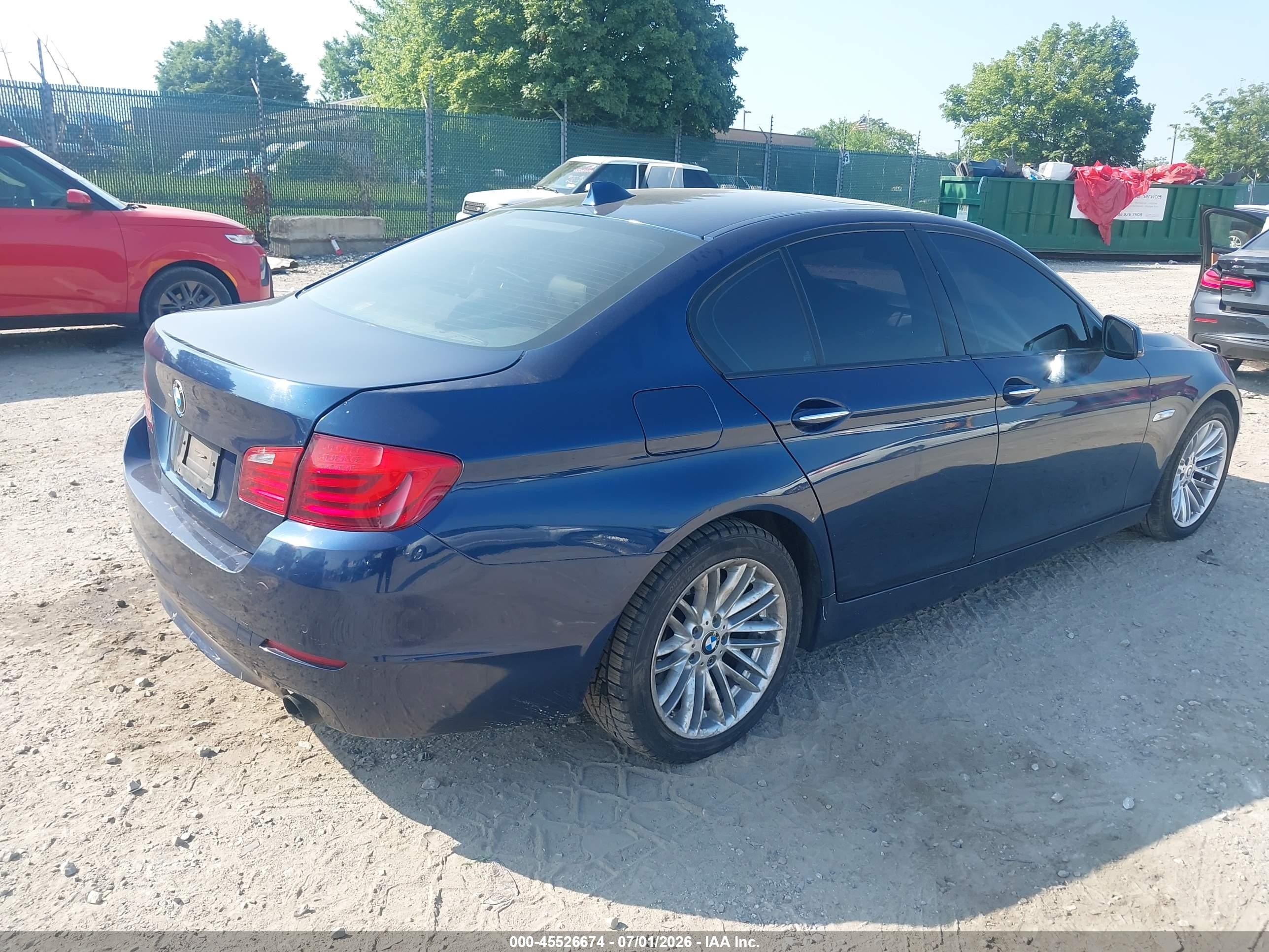 2012 Bmw 535i Xdrive Dark Blue vin: WBAFU7C58CDU58331