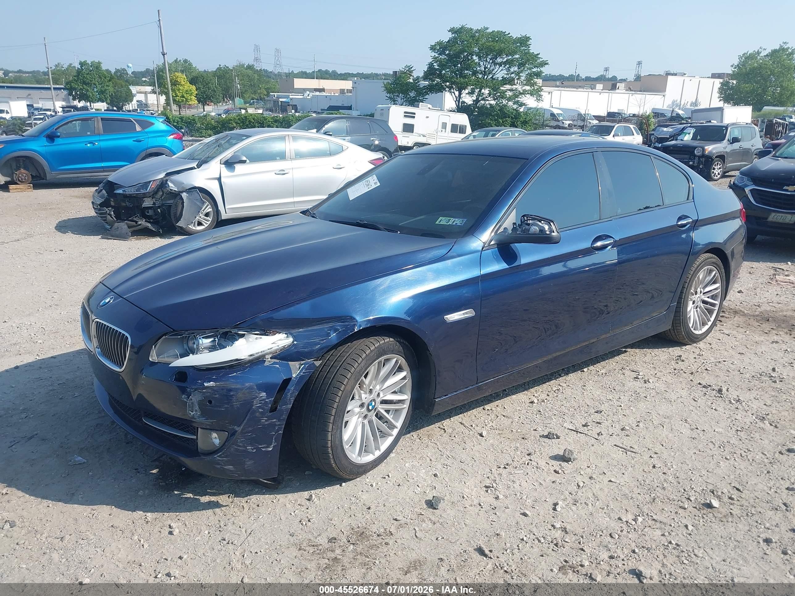 2012 Bmw 535i Xdrive Dark Blue vin: WBAFU7C58CDU58331