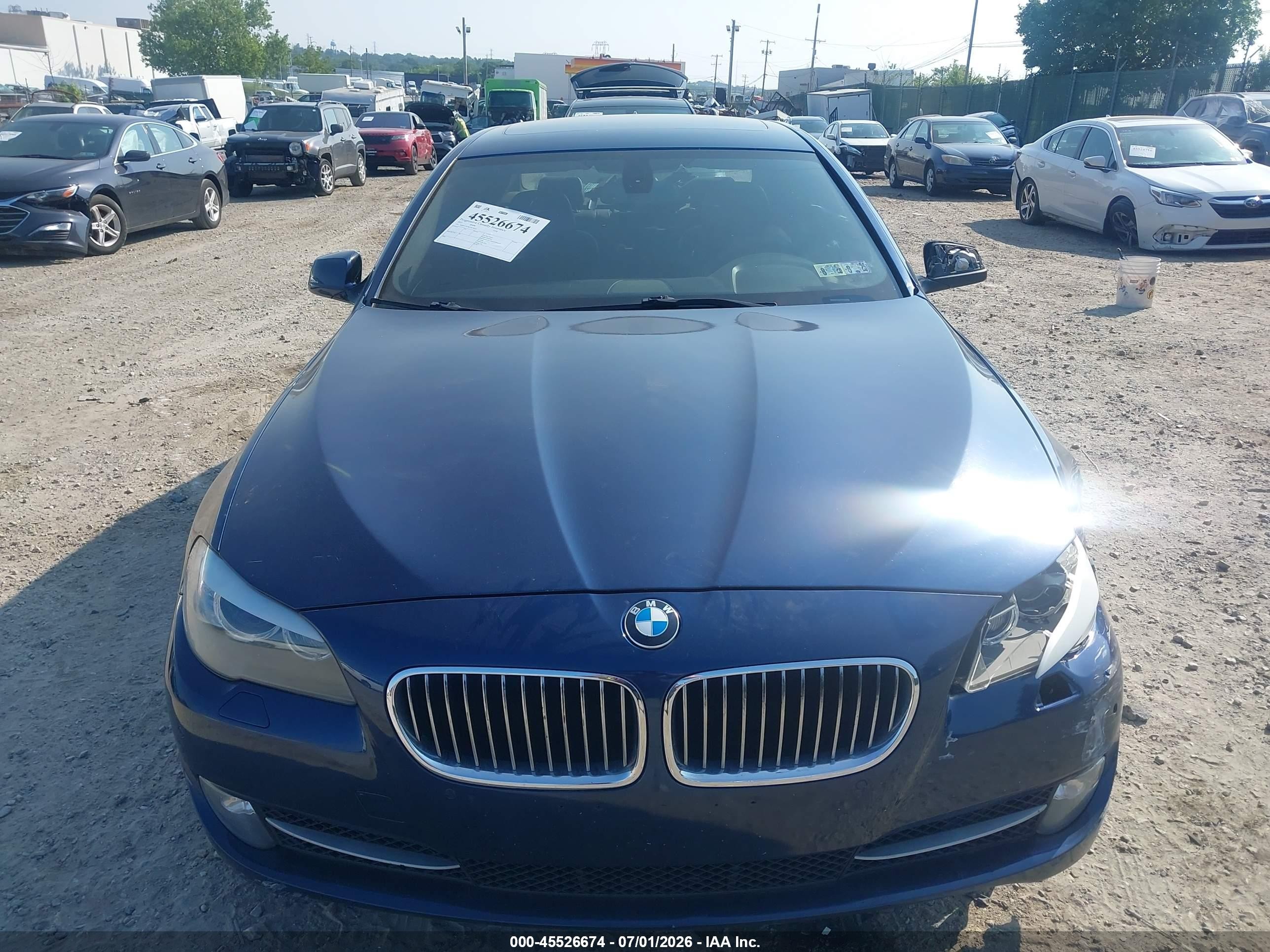 2012 Bmw 535i Xdrive Dark Blue vin: WBAFU7C58CDU58331