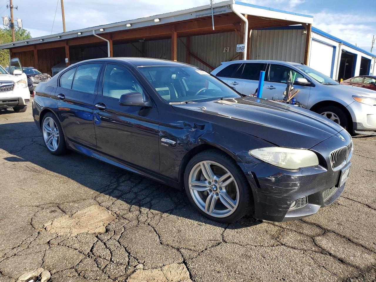 2012 Bmw 535i Xdrive Black vin: WBAFU7C58CDU60466