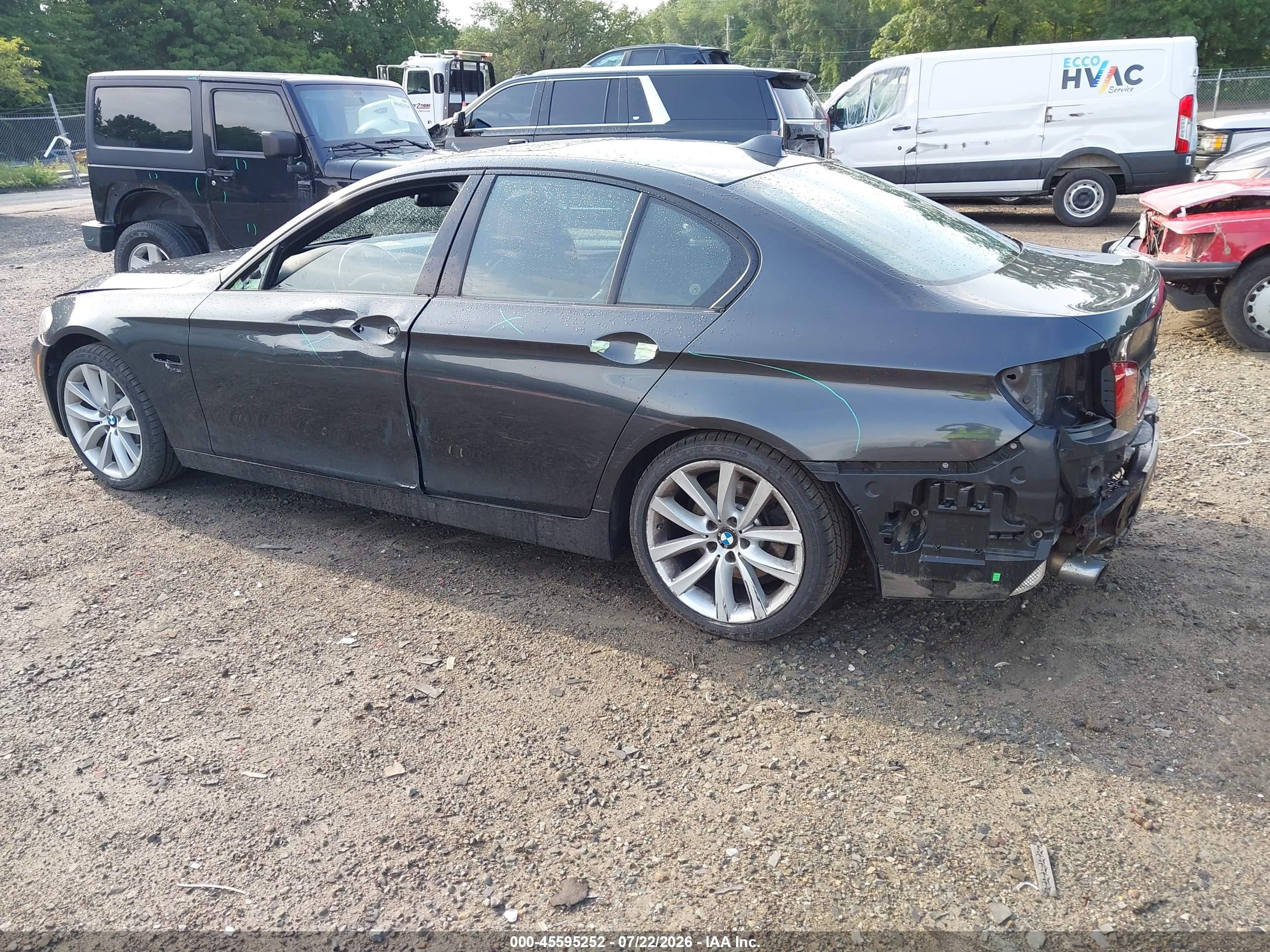2012 Bmw 535i Xdrive Черный vin: WBAFU7C58CDU60693