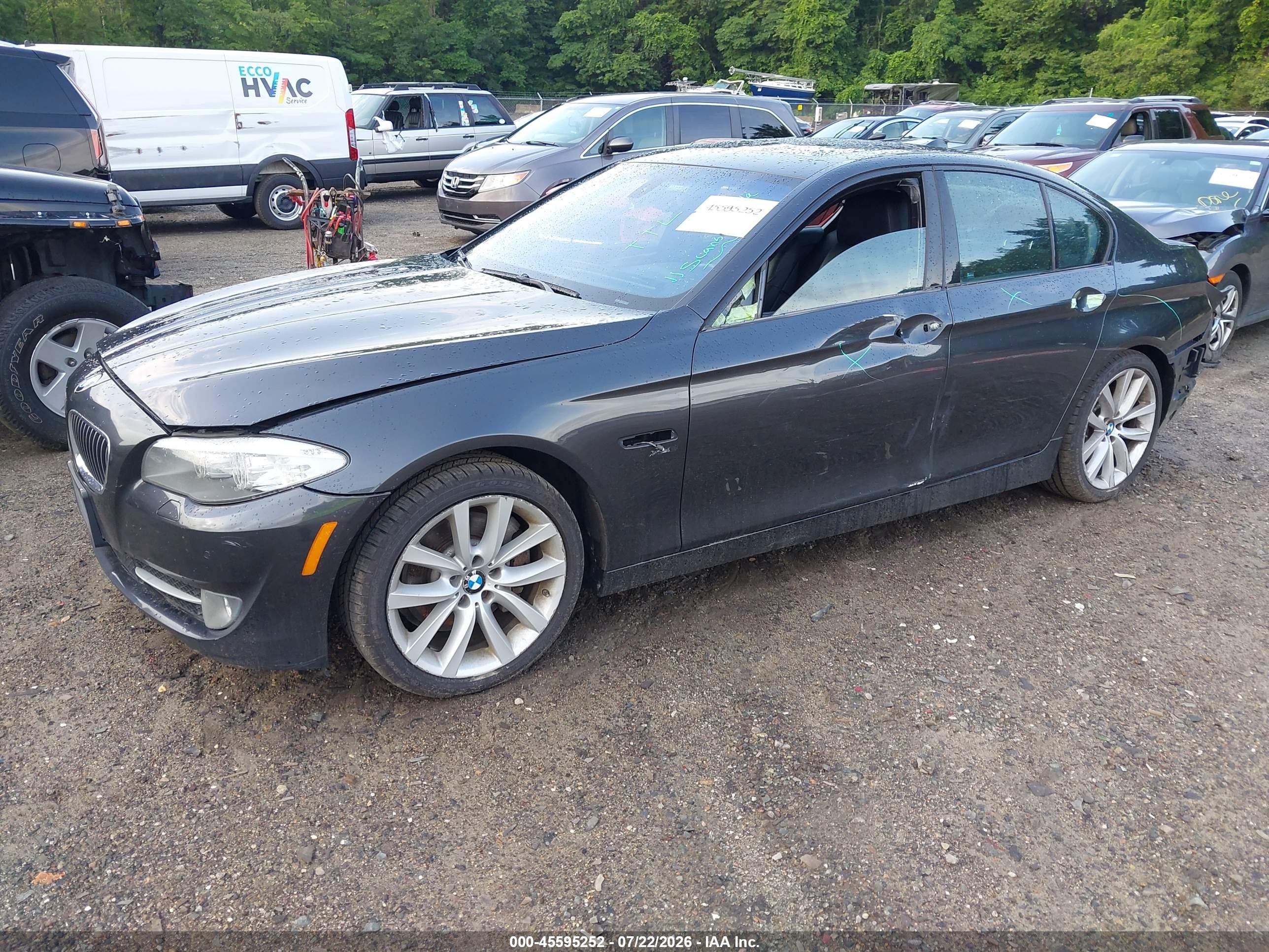 2012 Bmw 535i Xdrive Черный vin: WBAFU7C58CDU60693