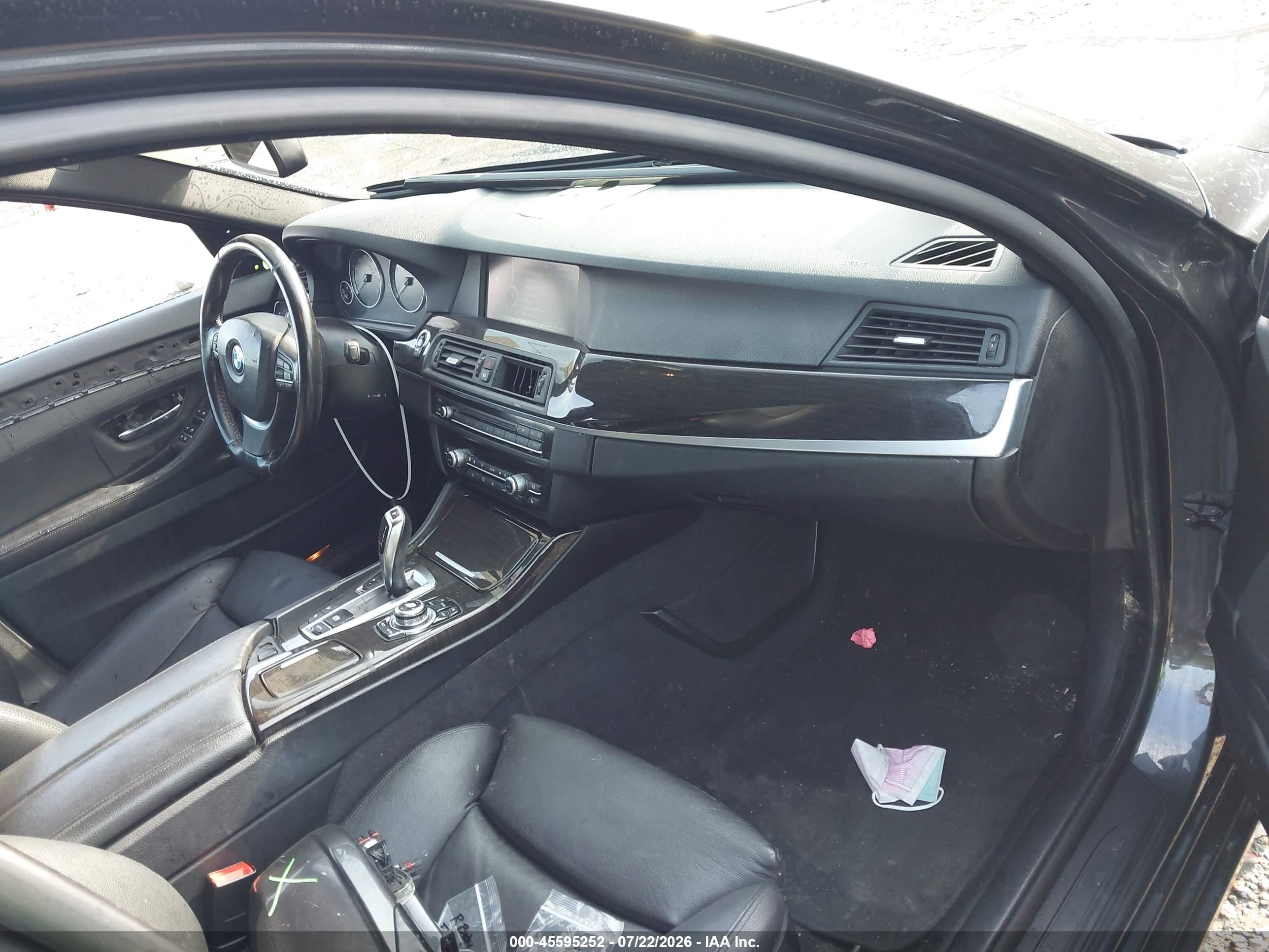 2012 Bmw 535i Xdrive Черный vin: WBAFU7C58CDU60693