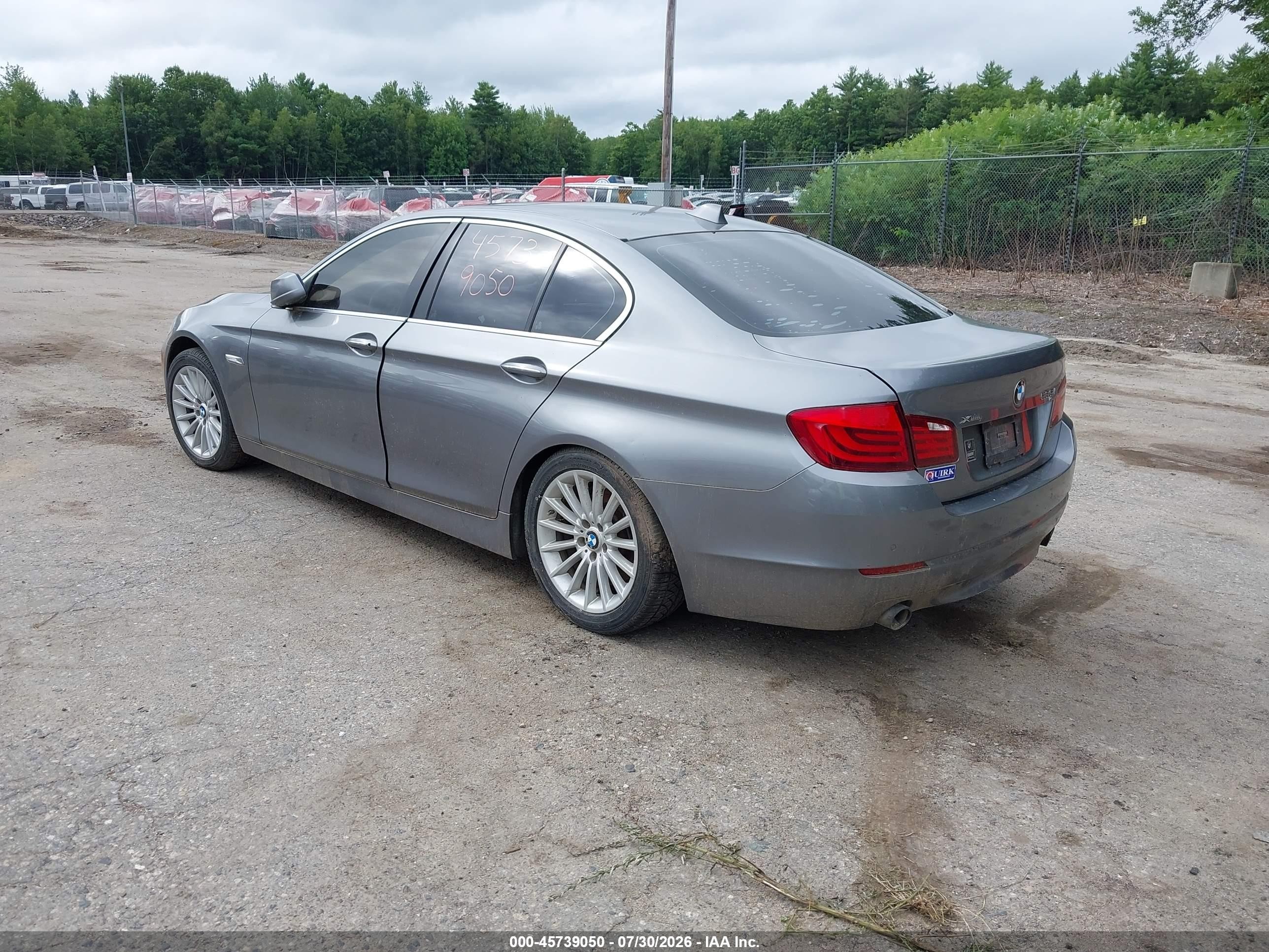 2013 Bmw 535i Xdrive Gray vin: WBAFU7C58DDU66530